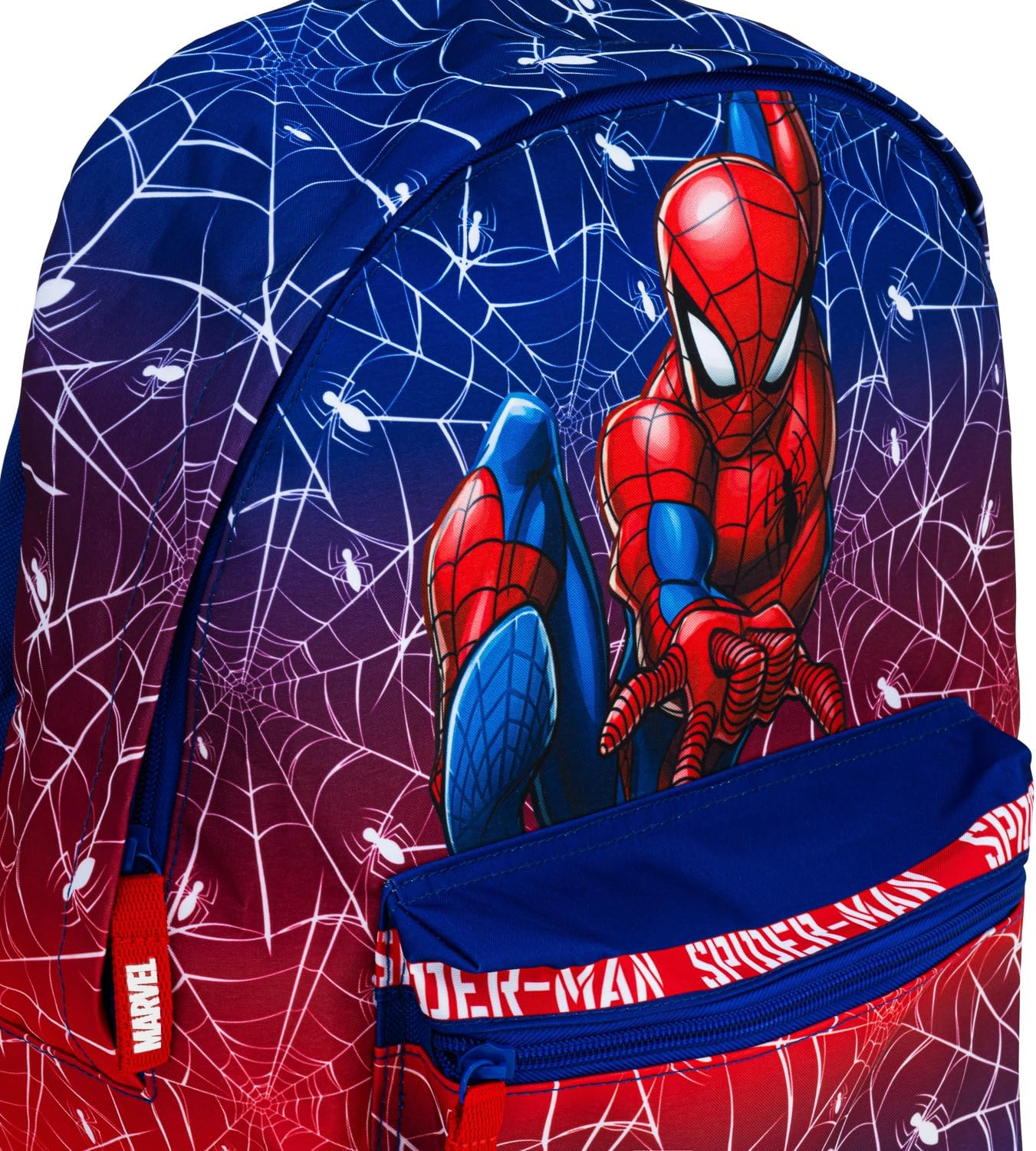 Marvel Spiderman Backpack 4 Piece School Set with Lunch Bag, Pencil Case & Water Bottle | Boys Rucksack with Padded Adjustable Straps &ndash; School Supplies image number 5