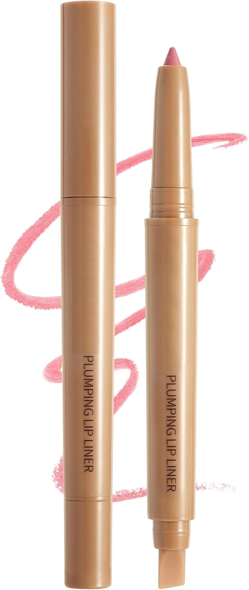 Erinde Matte Lip Liner Pencil with Brush, Rotating Lip Liner, Long-Lasting and Highly Pigmented, Smudge-Proof, Smooth Velvet Texture, Contour Your Lips, Vegan #01 image number 1