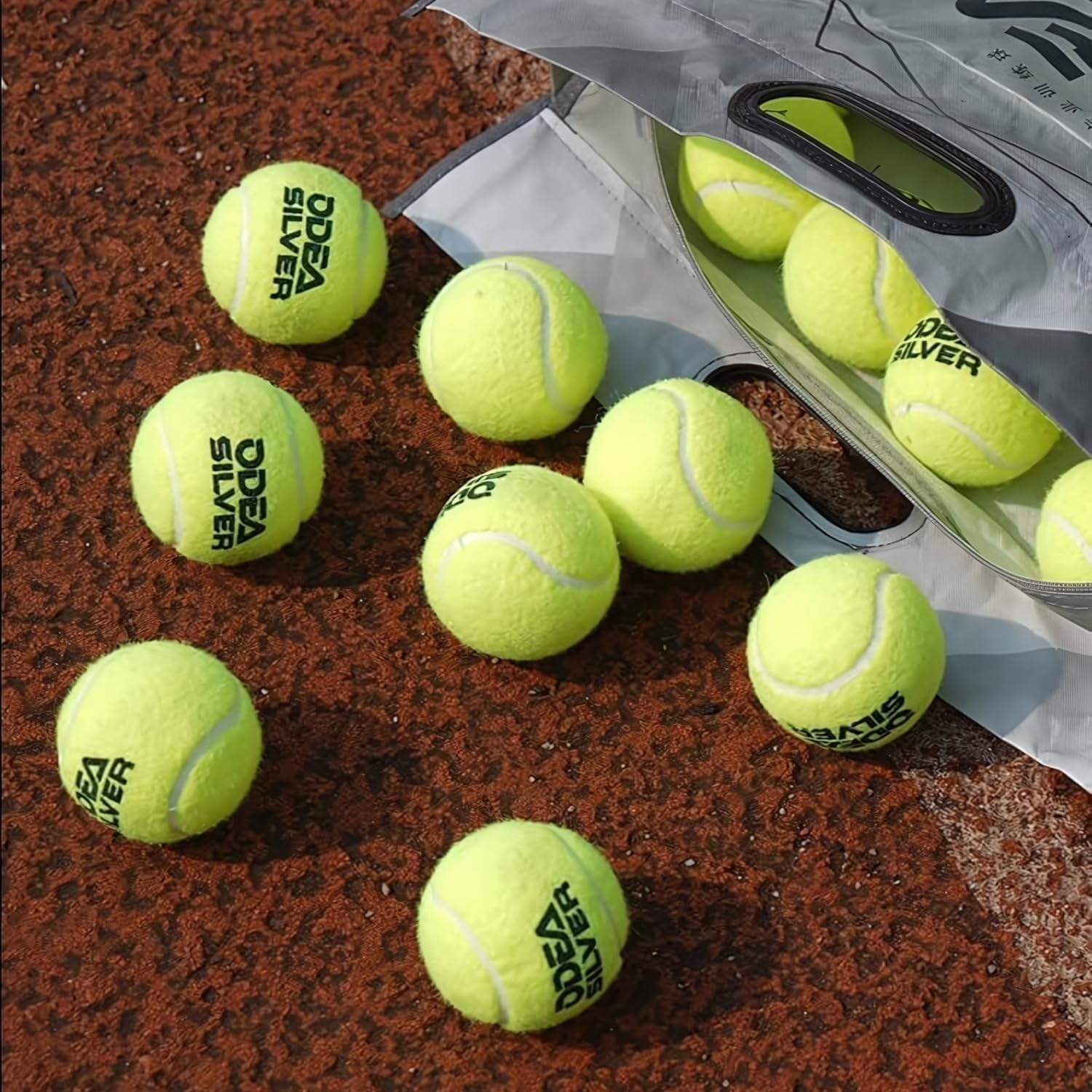 Odea Silver Training Tennis Balls,Good Bounce and Wear-Resistant,Suitable for Advanced Players and Club Training,Ittf Approved image number 4