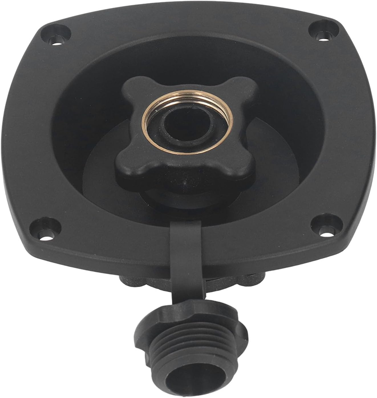 Rv City Water Inlet, Rv Water Entry Pressure Regulated Metal City Inlet Wall Mount Inlet Pressure Regulated for Trailer Boat Entry Quick Connector with Camping (White)