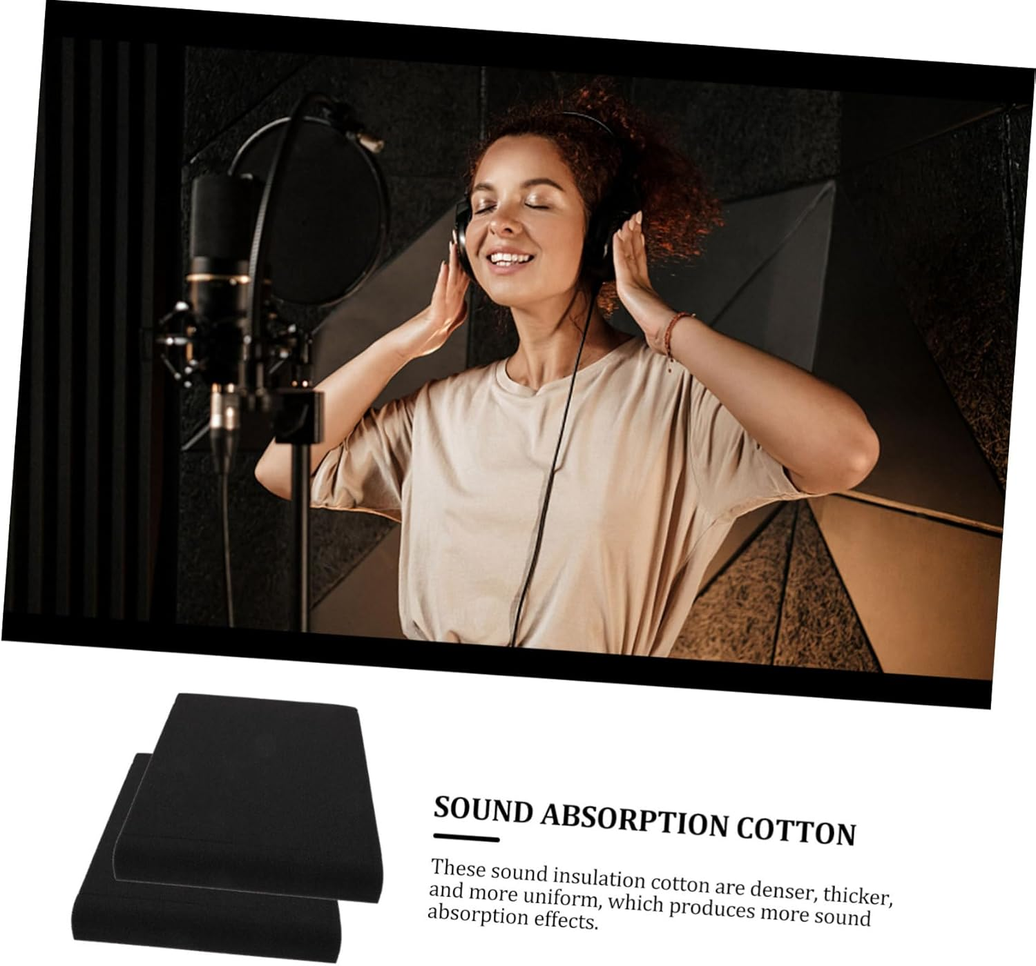 2Sets Slip Mat Speaker Isolation Pads Polyurethane Soundproof Mat for Voice Box Isolation Use as Monitor Pad image number 6