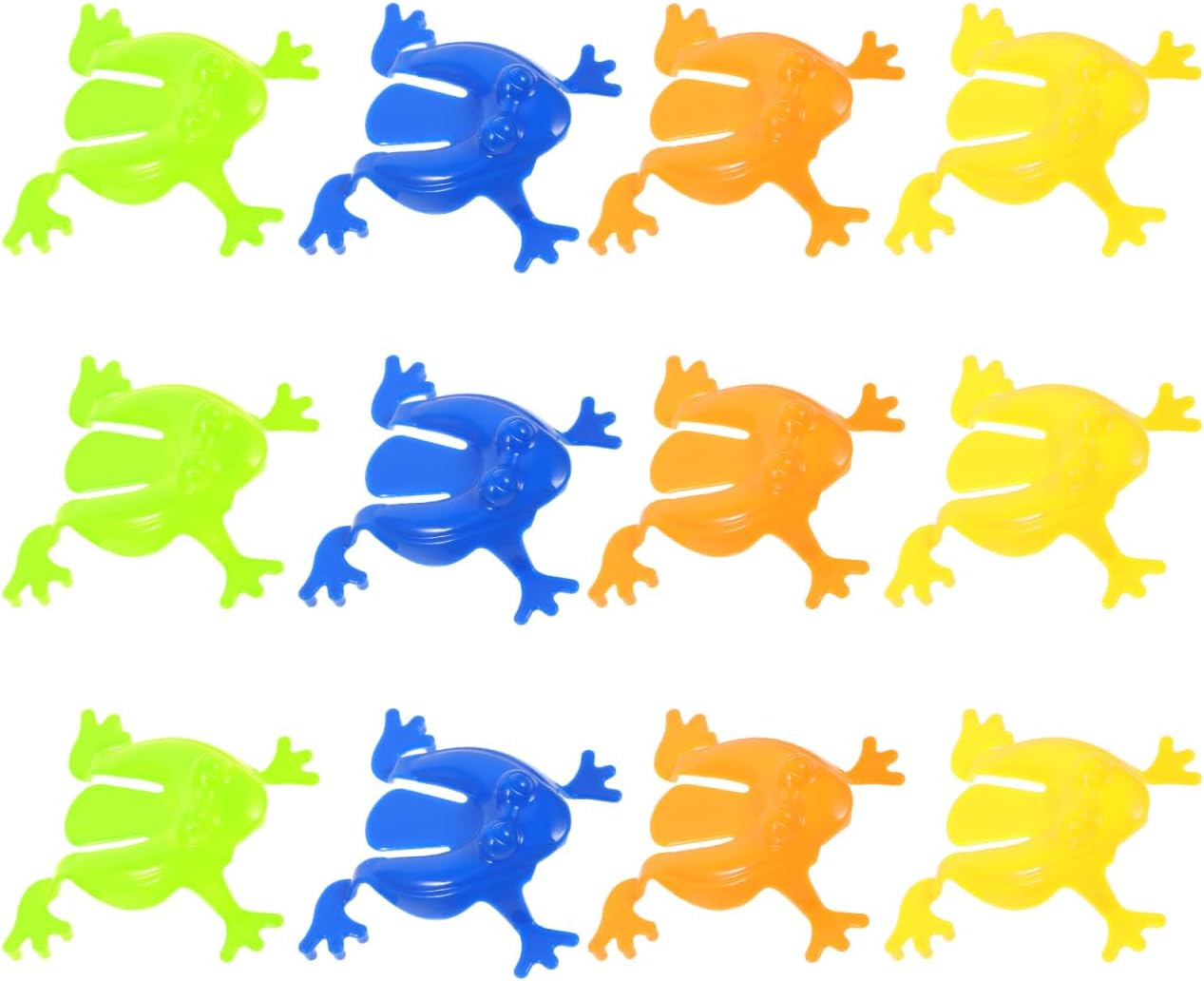 Frog Jumping Toys Bouncing Frog Toys Plastic S Jumping Toy Finger Pressing 12Pcs Bouncing Toy Game with Bucket for Kids Kids Jumping Toys Toys image number 5
