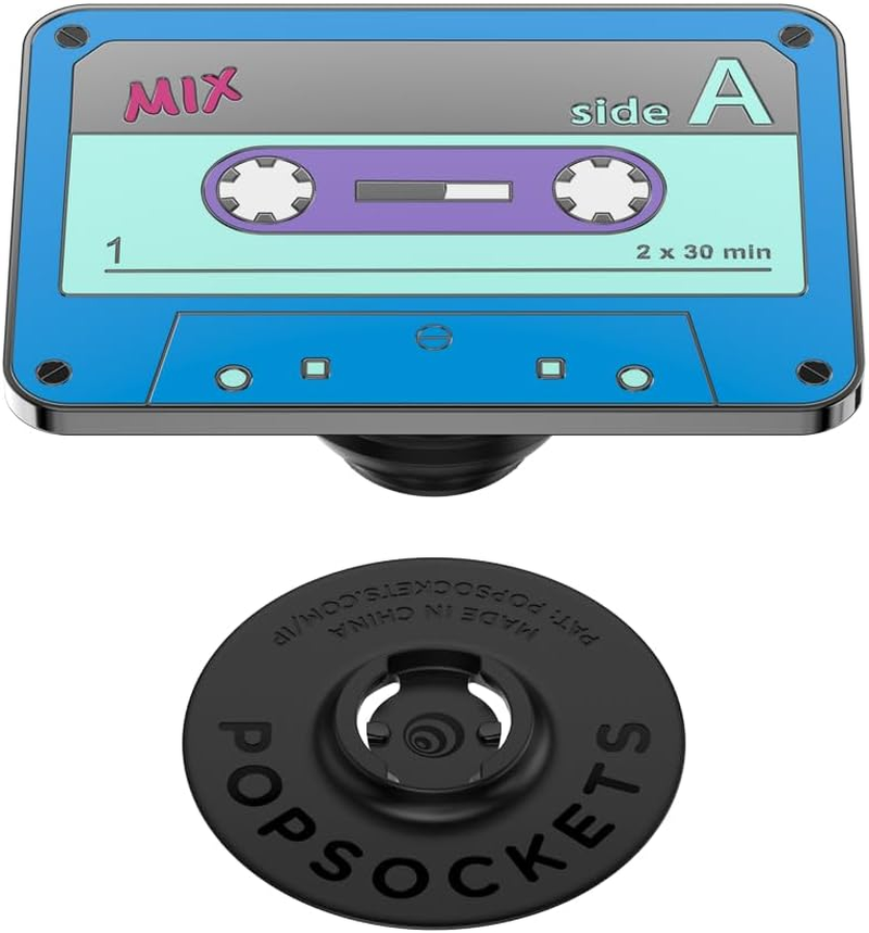 Popsockets: Popgrip - Expanding Stand and Grip with a Swappable Top for Smartphones and Tablets - Enamel Mix Tape - Enamel Mix Tape image number 2