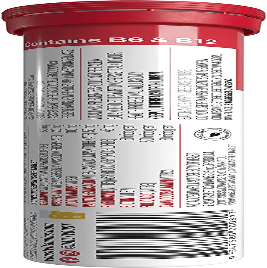 VOOST Mega B Complex Apricot and Peach Effervescent Tablets 20 Pack image number 2