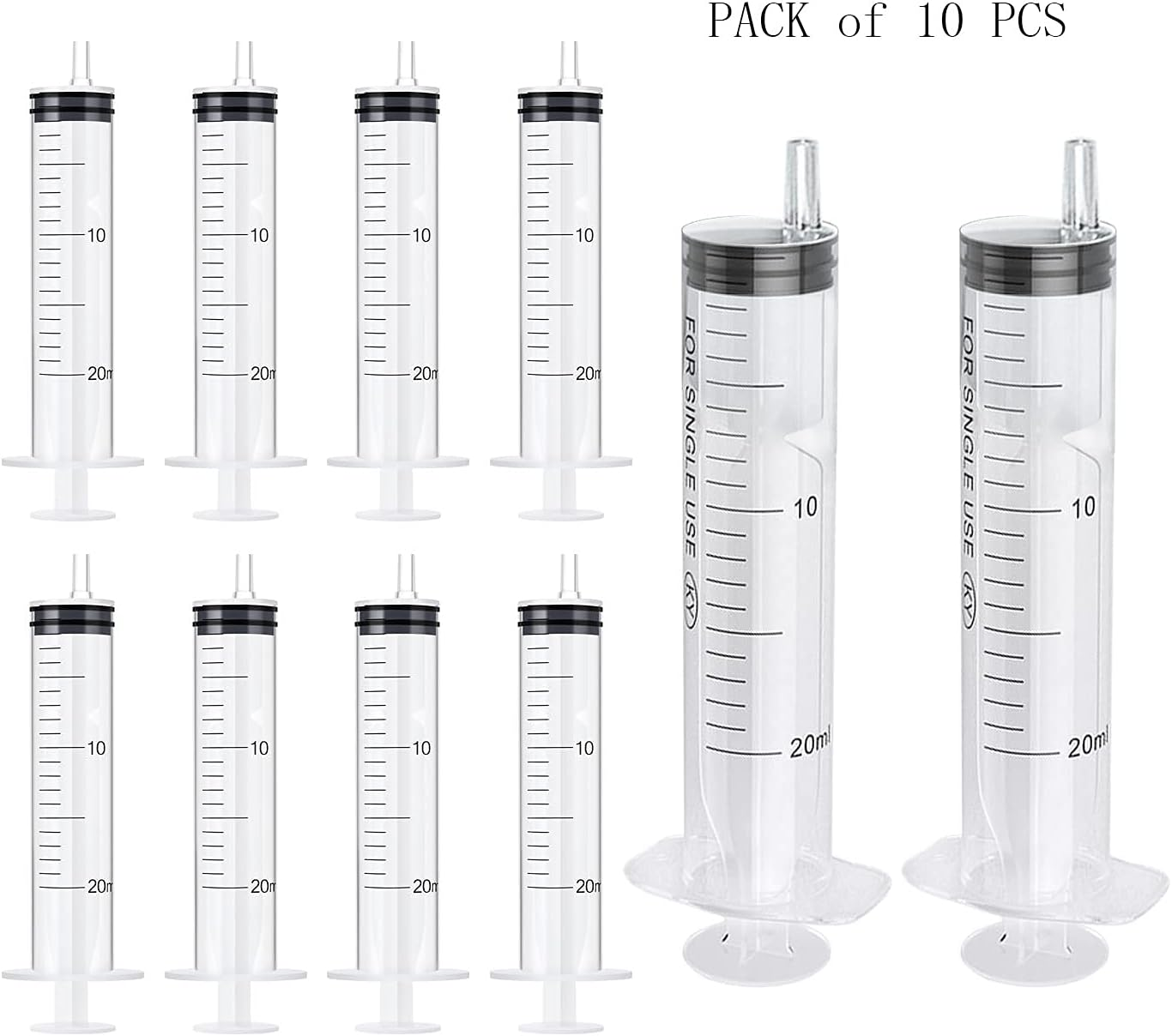 20Ml Syringe with Cap (10 Pcs) image number 2