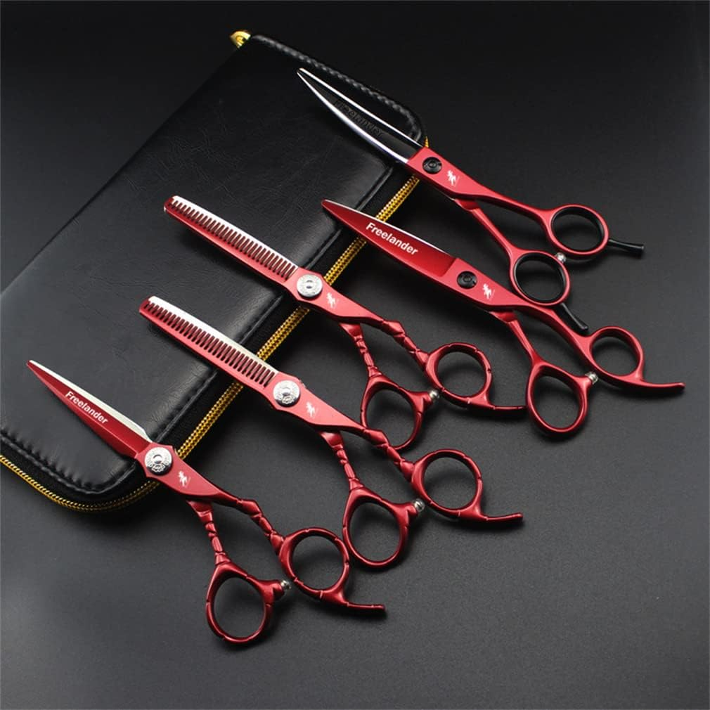 6.0 Inch High-End Professional Haircutting Scissors Set/Hairdressing Scissors/Haircutting Scissors/Flat Scissors/Bangs Scissors/Dental Scissors/For Professional Hairdressers or Home Use image number 5