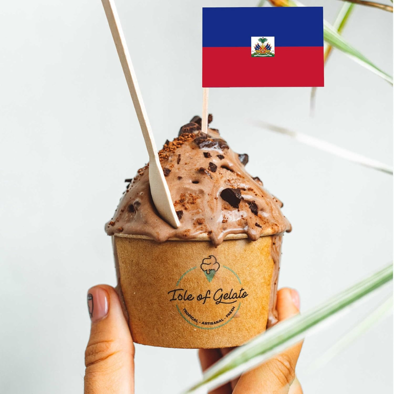 100 PCS Haiti Flag Cake Topper,Haitian Cupcake Stand for Party Decoration Supplies image number 3