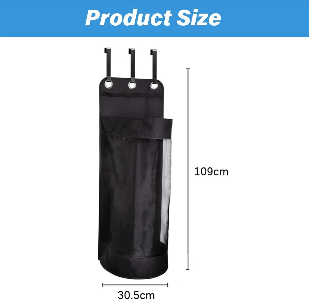Hanging Hanging Sports Equipment Storage Bag, Black Mesh, Double Layer Oxford Cloth Storage Hanging Bag for Storing Footballs, Basketballs, Rugby and Other Sports Equipment.