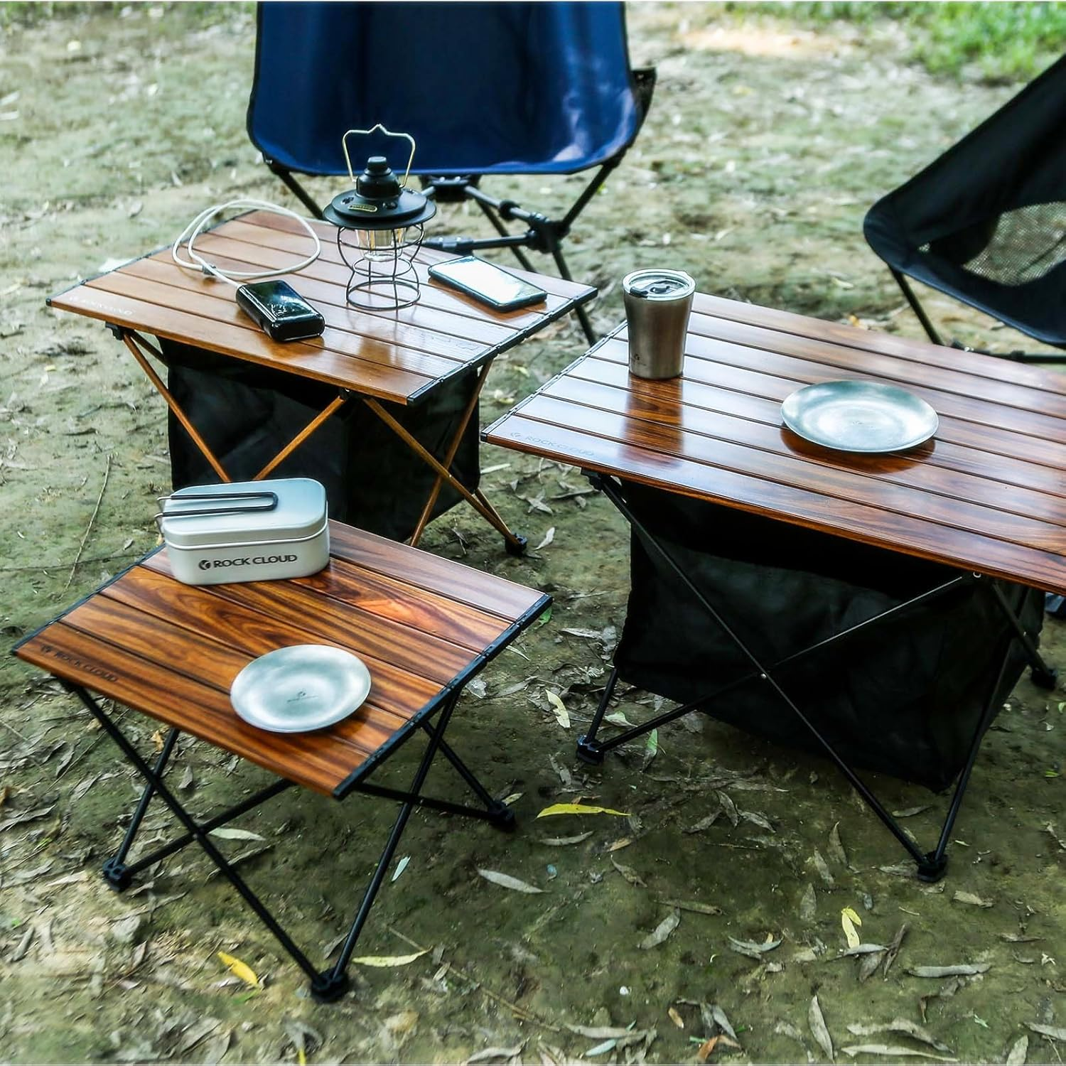 ROCK CLOUD Portable Camping Table Folding Aluminum Lightweight Camp Table Outdoor Ultralight for Camping Hiking Backpacking Fishing Picnic Beach BBQ Traveling Trekking