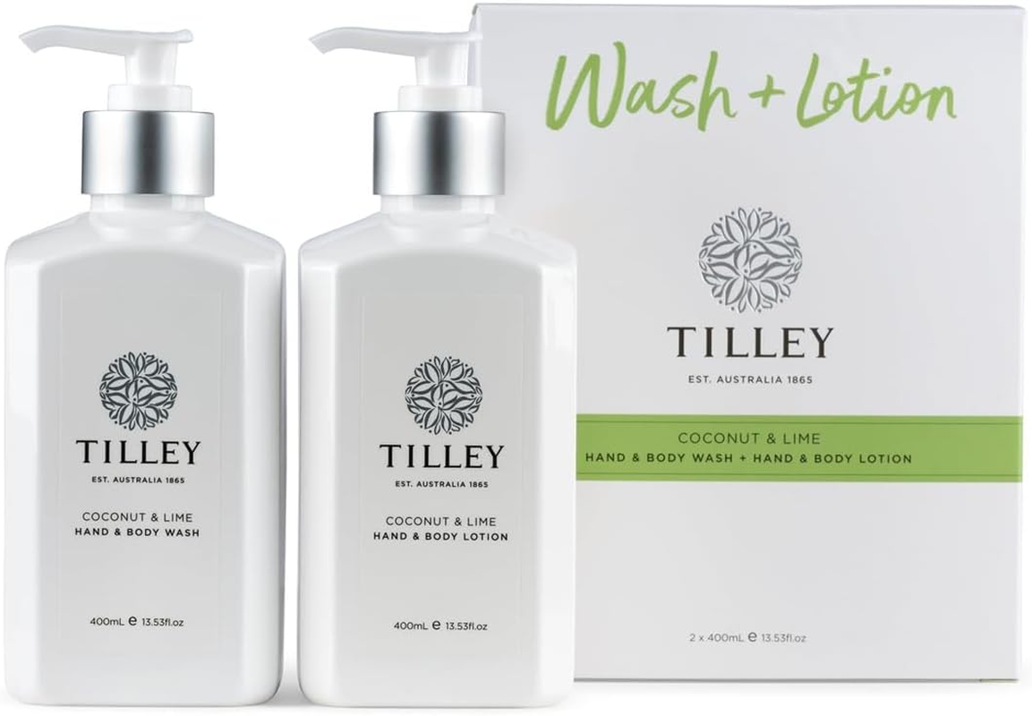 Tilley Classic White Coconut & Lime Body Wash & Lotion Twin Pack