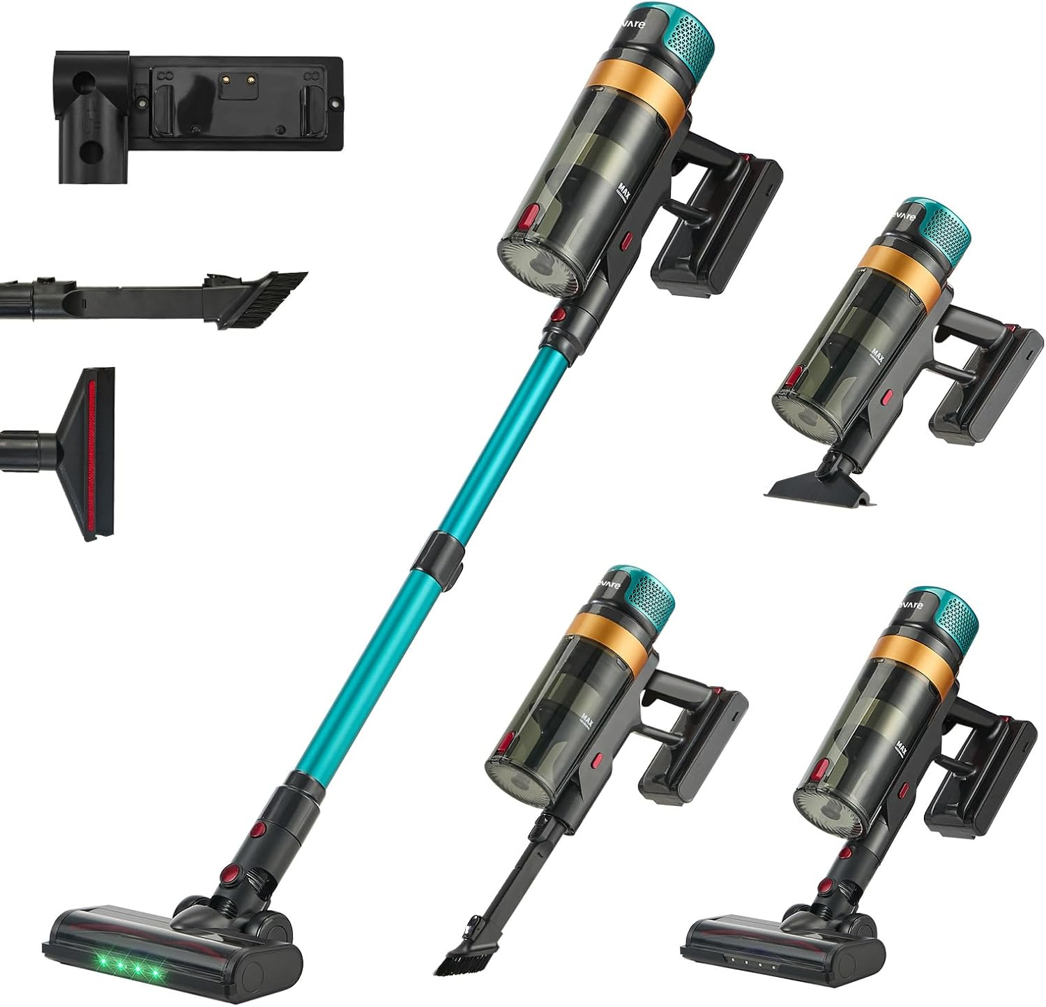 Cordless Stick Vacuum Cleaner &ndash; 45KPA Powerful Suction Bagless Handheld Lightweight Long Battery Life for Home Car and Pet Hair image number 5