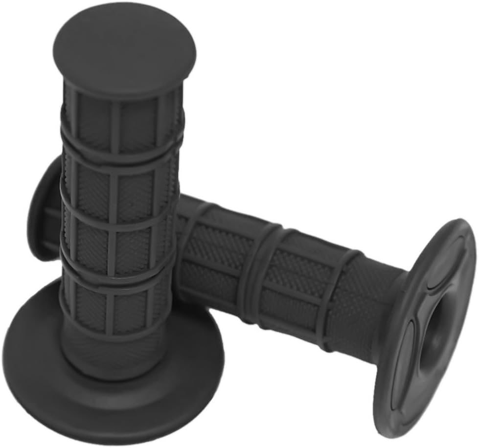 7/8 Practical Motorcycle Hand Grips Dirt Bike Motocross Gel Handlebar 2Pc- Red