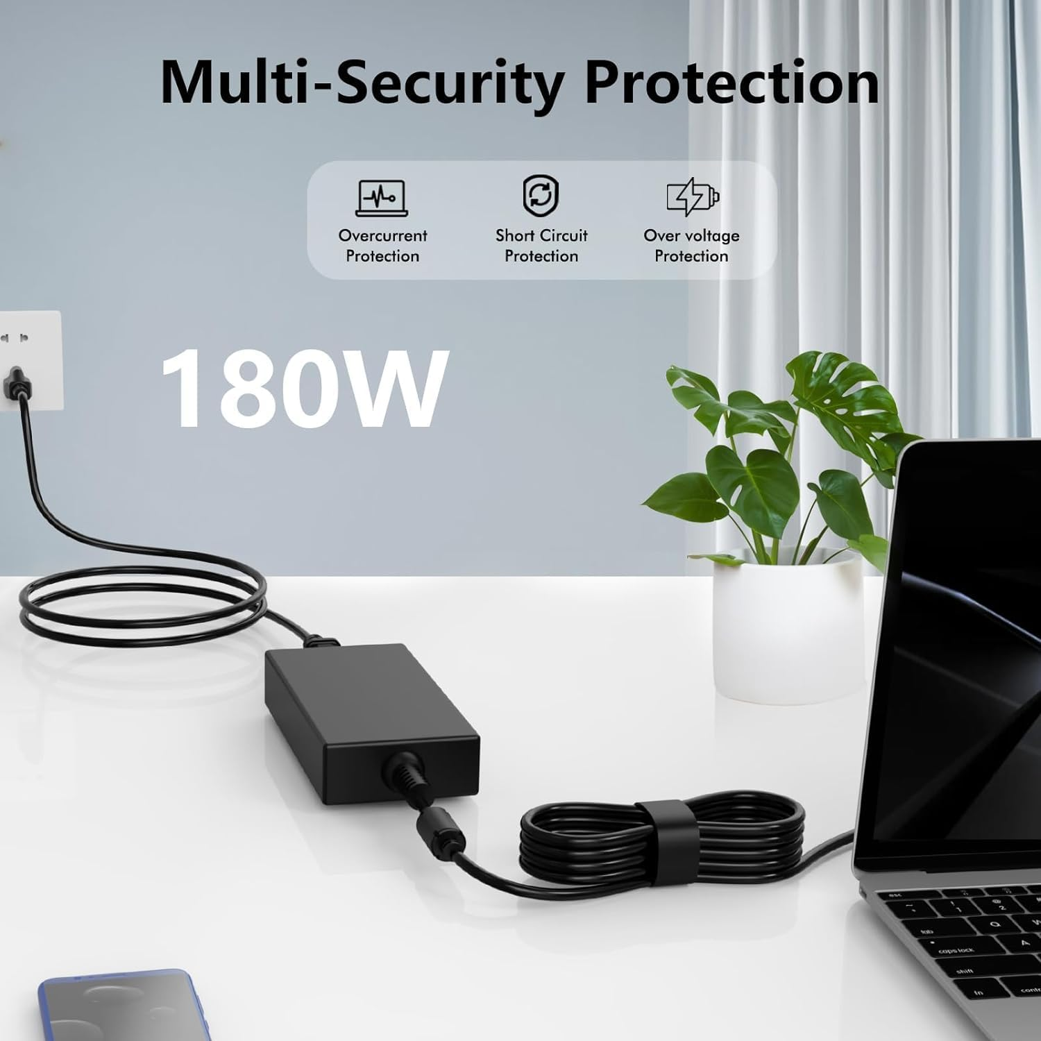 180W 150W Adapter Laptop Charger for Asus Rog Zephyrus G14 G15 Gu501Gm Ga502Du Ga502D Ga502 Ga502Iu Tuf ASUS ROG Strix Scar II Gaming 17.3'' GL704GM-DH74 GL703 GL703GM-EE063T Gaming A15 Strix G531Gt image number 5