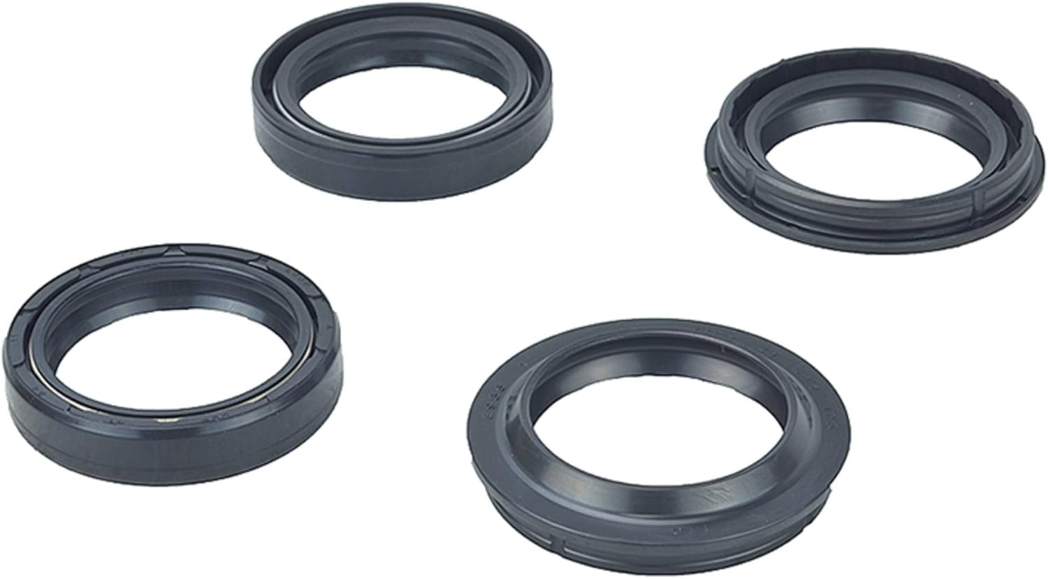 All Balls Racing 56-132 Fork & Dust Seal Kit Compatible With/Replacement for Buell, Honda, Suzuki, Yamaha image number 1