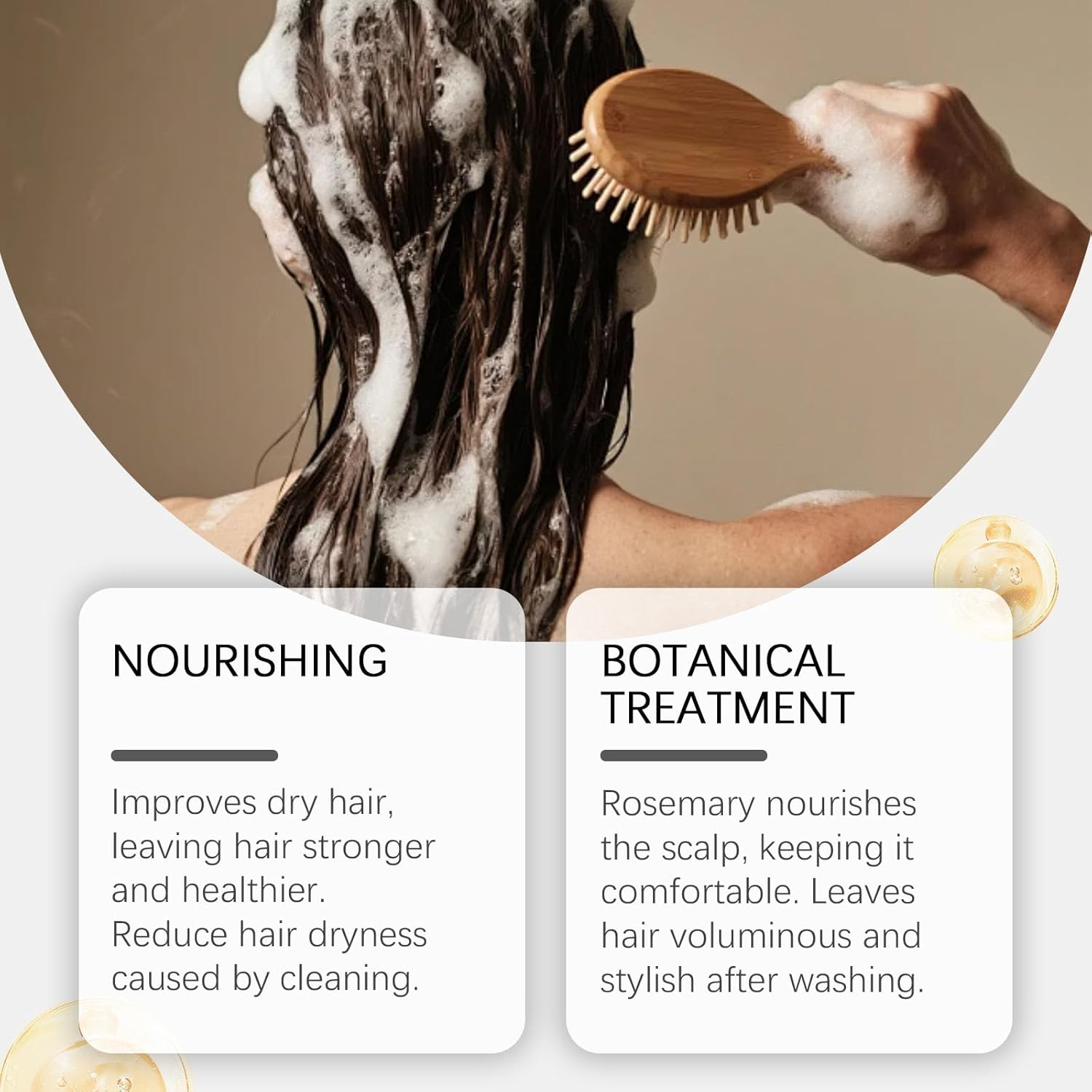 Oil Control Shampoo for Oily Hair & Scalp Care - Deep Cleansing & Moisturizing for Damaged Hair, Anti-Frizz & Repairing for Men and Women (1PCS)