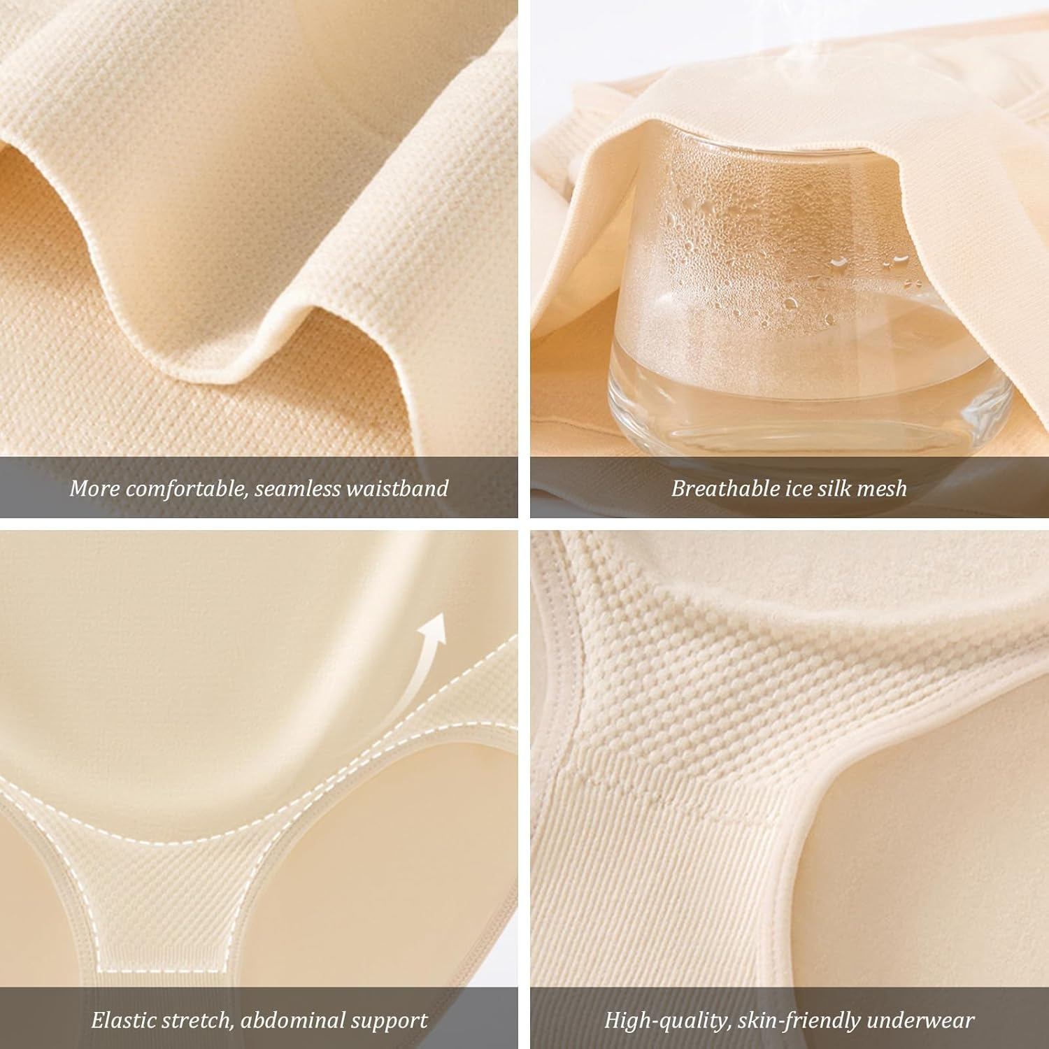 Women'S Maternity Knickers 4 Pack - High Waist Stretch Breathable Underwear for Pregnancy Comfort