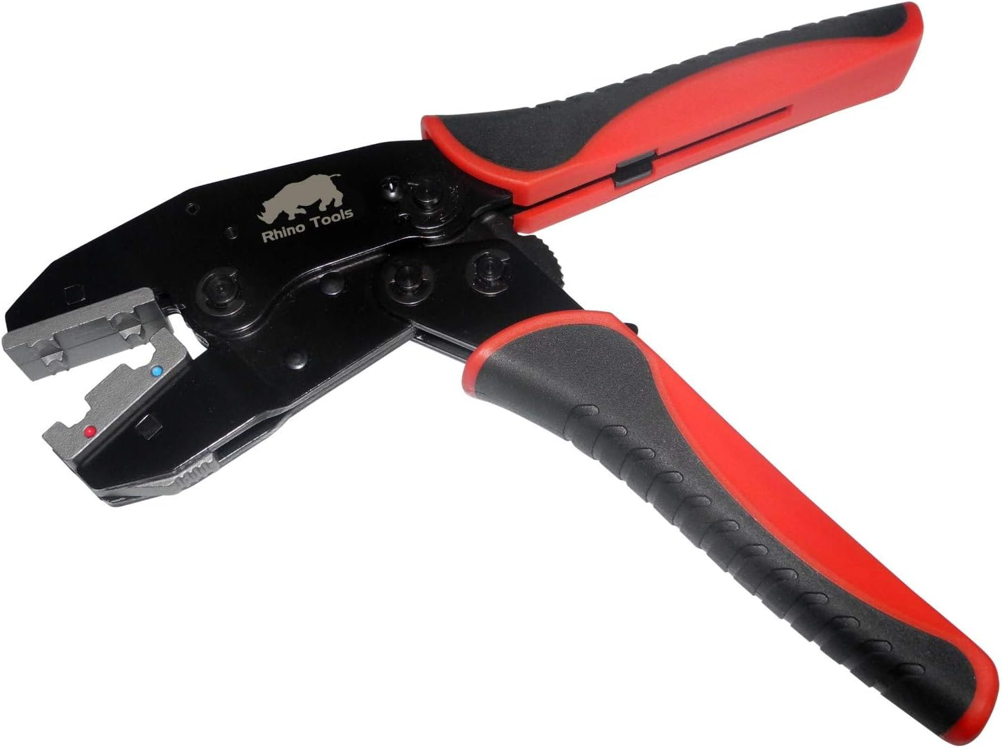 Insulated Flag Terminal Crimping Kit - Red Blue Yellow Connectors AWG 22-10 image number 3