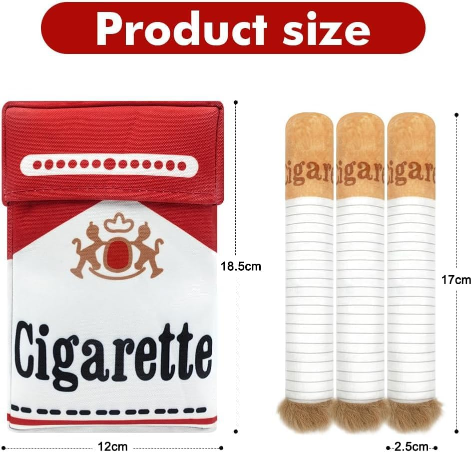 Interactive Cigarettes Dog Toy, Imitate Cigar Chew Toys Interactive Giggles Plush Dog Toys, Pitbull Husky Frenchie No Stuffing Puppy Toys for Small to Medium Breed, Dog Accessories Boy Gift image number 6
