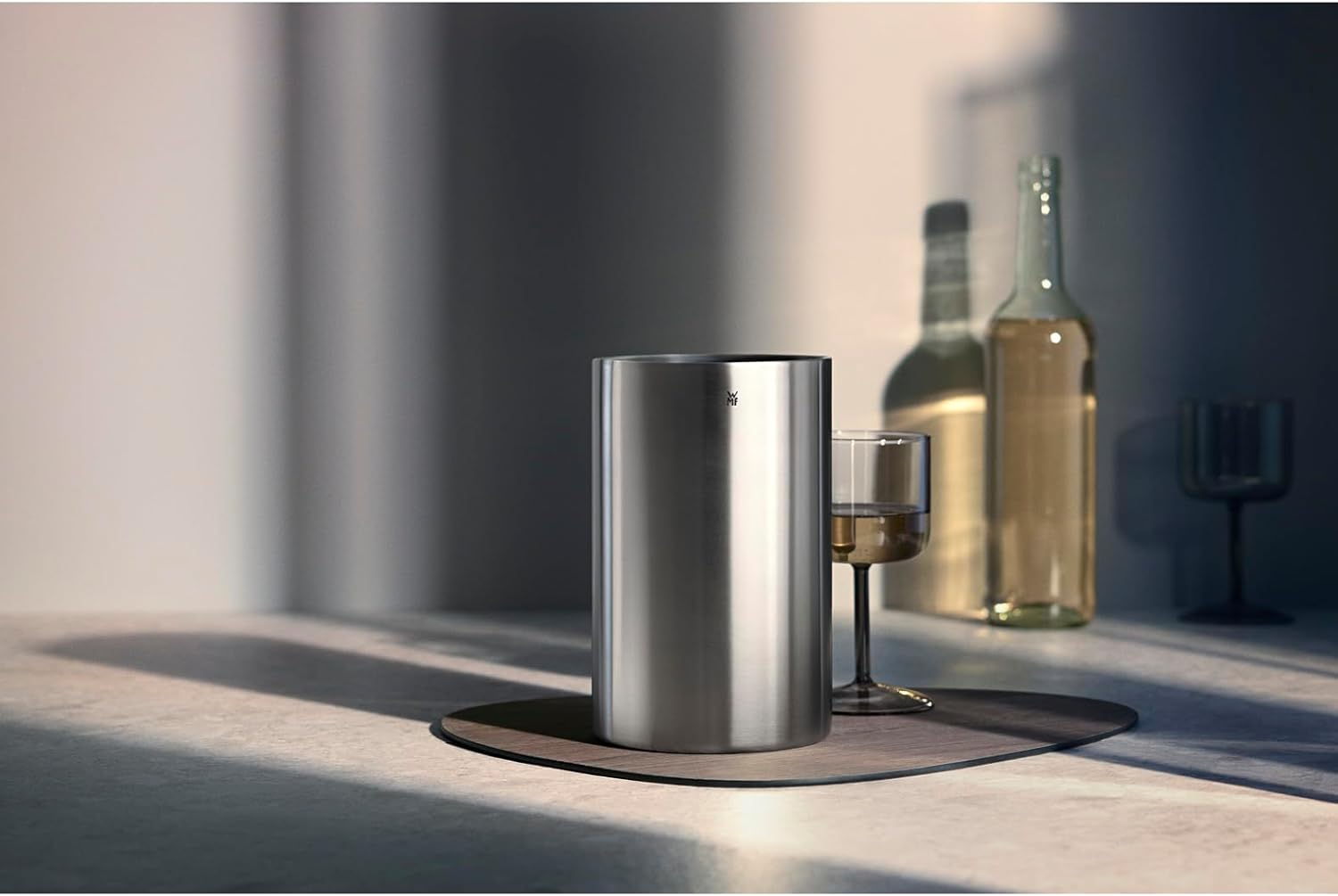 WMF Clever&More Champagne Wine Cooler Stainless Steel 19.5 Cm Bottle Cooler Double Walled Keeps Cooler Longer Champagne Cooler Wine Cooler Ice Cube Tray Matte image number 6