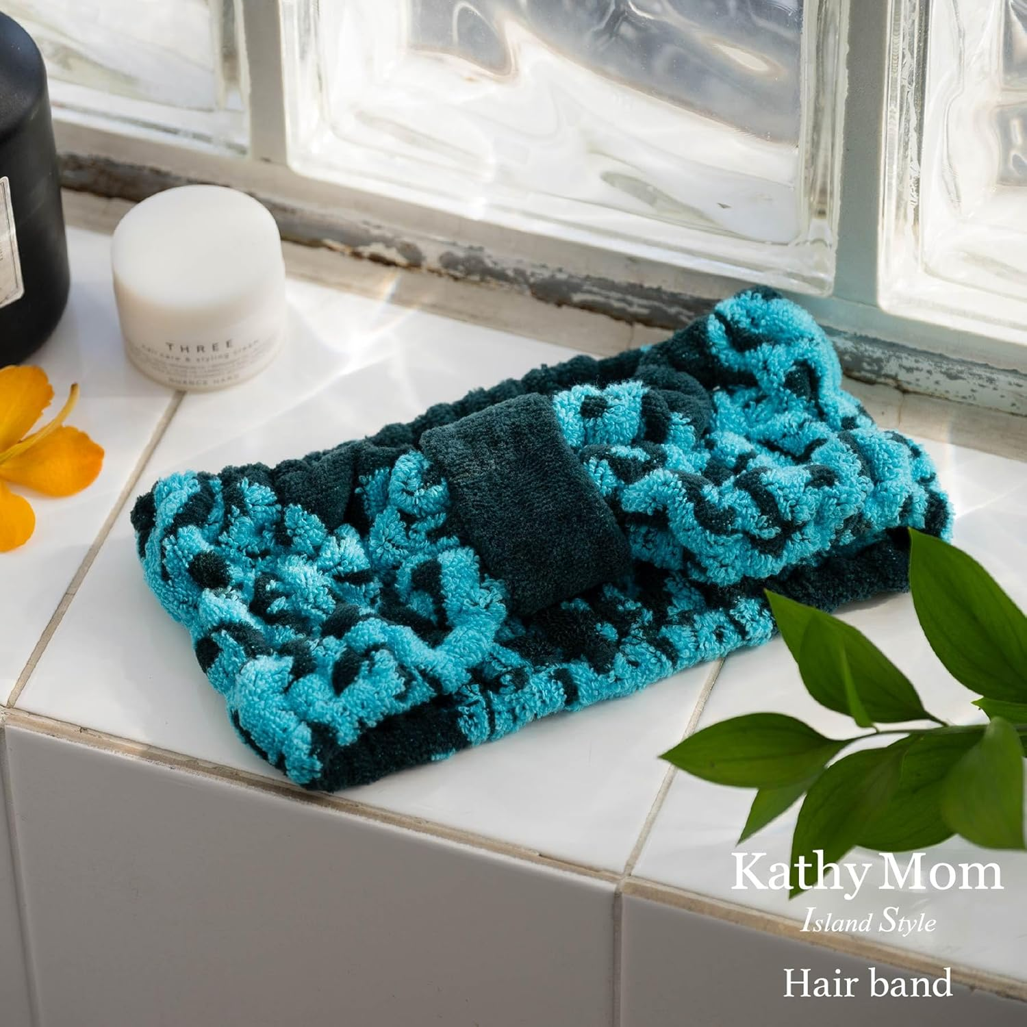 Kathymum Island Style Nohair Series 23902202 Women'S Hair Band 23902202E Green [E] Jade Vine Green Approx. Width 5.1 X Height 9.1 Inches (13 Cm) X Height 9.1 Inches (23 Cm) image number 3