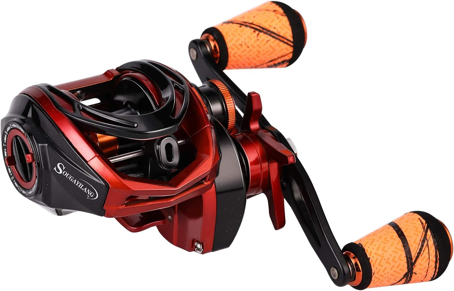 Sougayilang Baitcasting Reels - Colorful Fishing Reel, 8.0：1 Gear Ratios, 9+1 BB, Magnetic Braking System