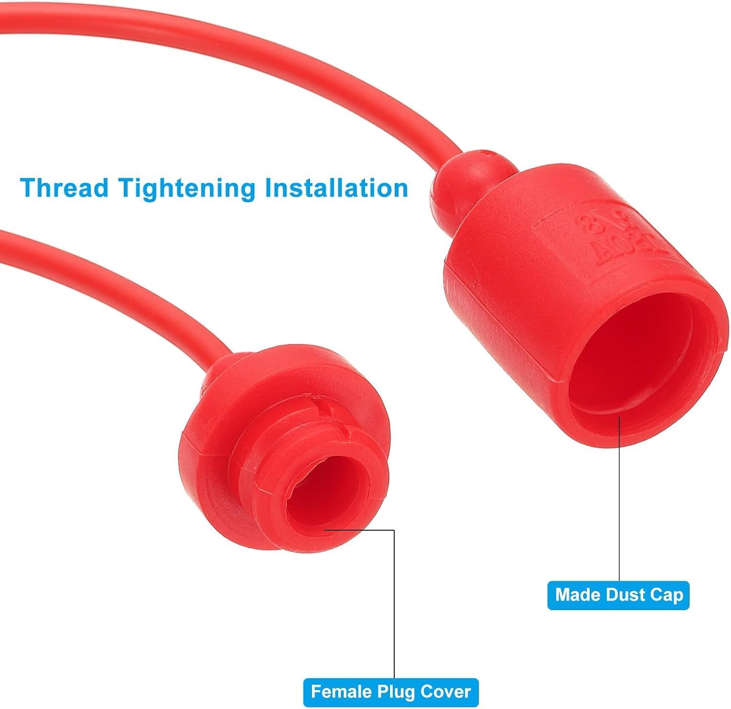 Coehaopike 3/8" NPT ISO-A Hydraulic Quick Disconnect Coupling, 1 Set Flat Face Hydraulic Quick Connect Coupler with Dust Caps Quick Release Coupling Set image number 5