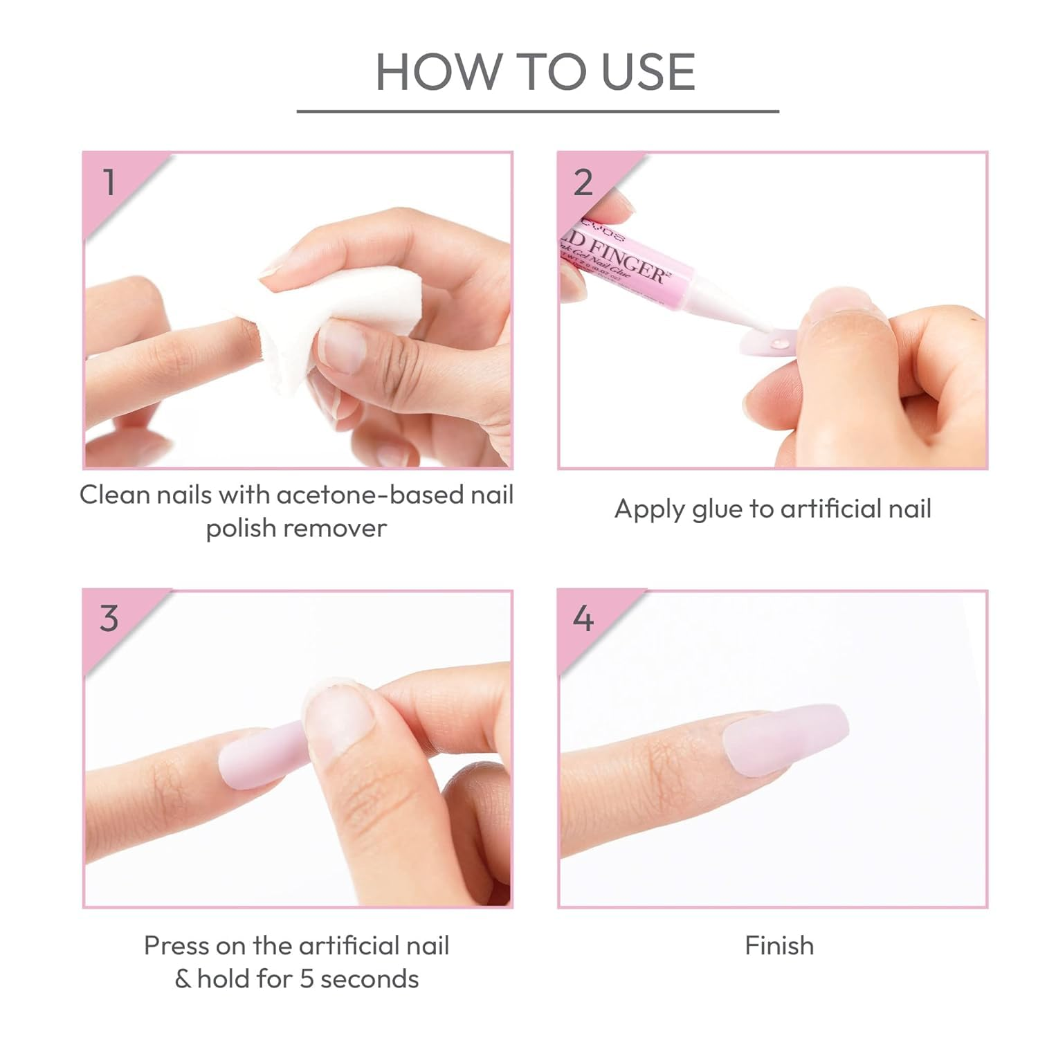 Kiss Pink Gel Nail Glue image number 3