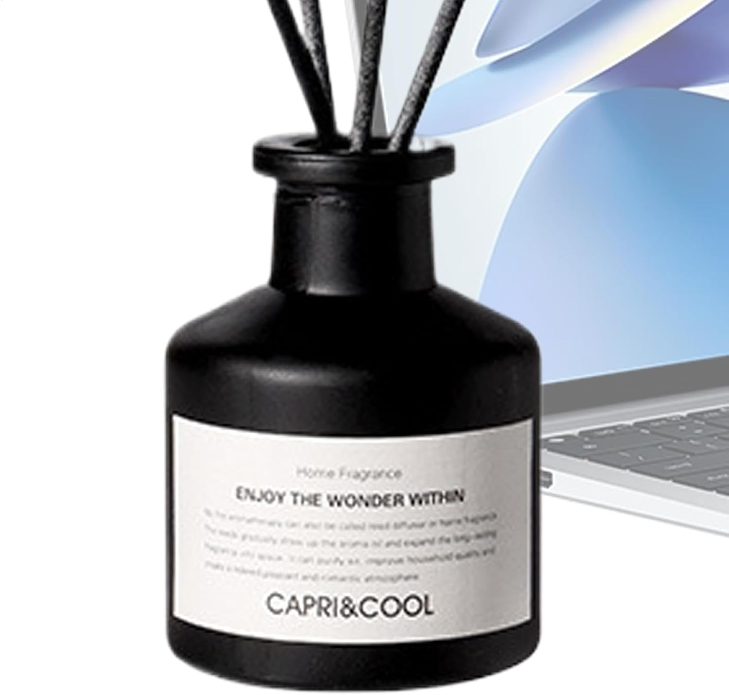 Scent Diffuser Sticks | 50Ml Home Fragrance Diffuser,Long-Lasting Scented Oil Diffuser, Refreshing Bathroom Air Freshener with 4 Sticks for Bedroom, Bathroom image number 2