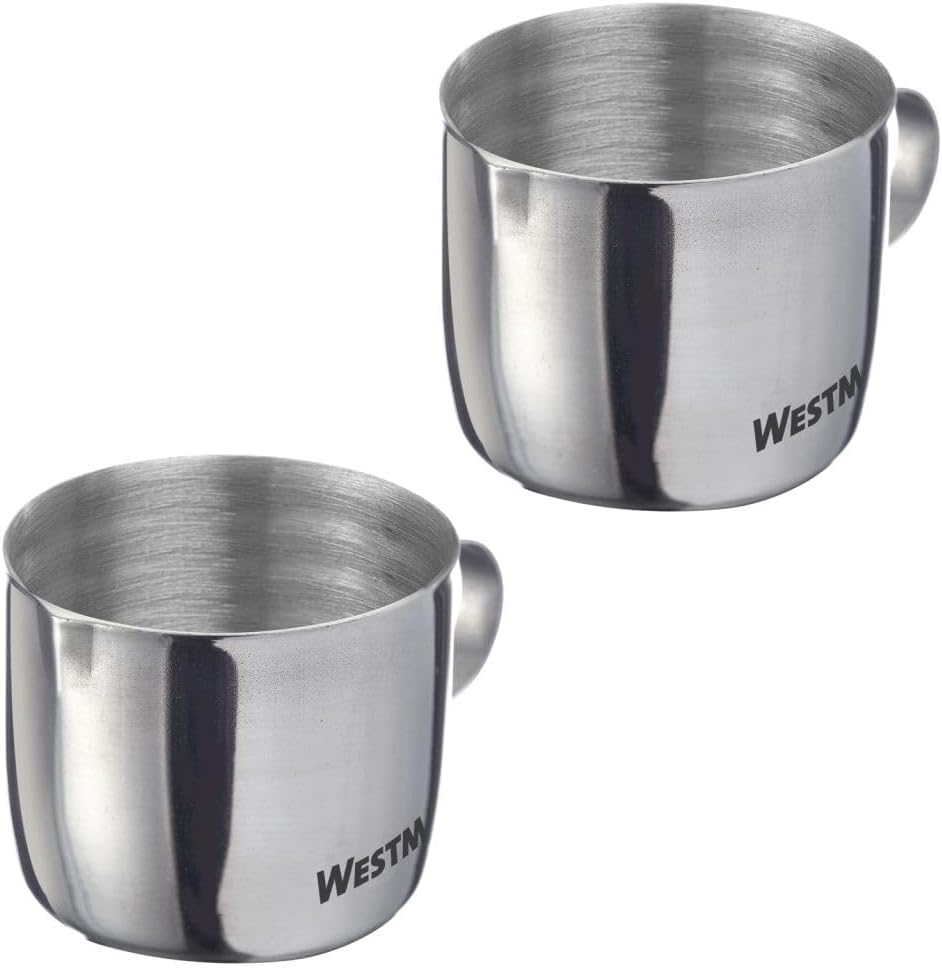 Westmark Brasilia Milk Jug 220 Ml - Ideal for Coffee Cream, Milk, Honey and Other Coffee and Tea Additives, Barista Accessories - Stainless Steel image number 4