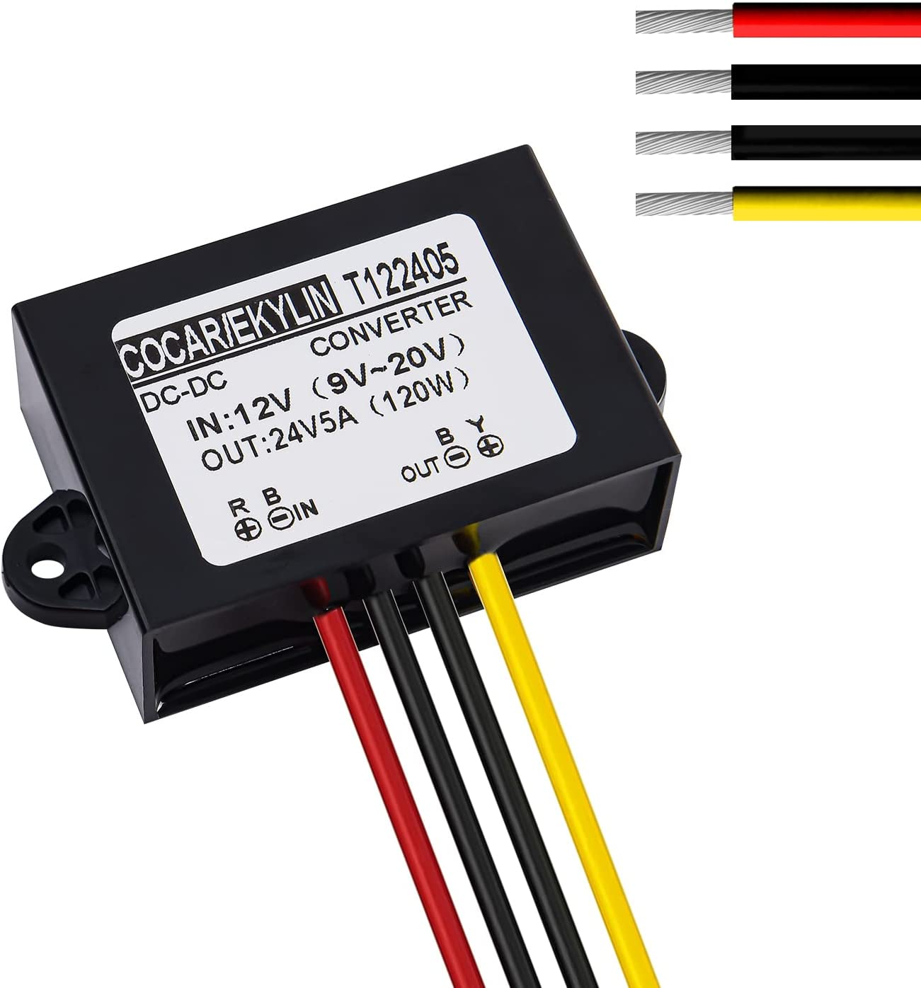 DC 12V to 24V Step up Converter Regulator 10A 240W Power Supply Adapter for Motor Car Truck Vehicle Boat Solar System Etc.(Accept DC9-20V Inputs) ｡ｭ