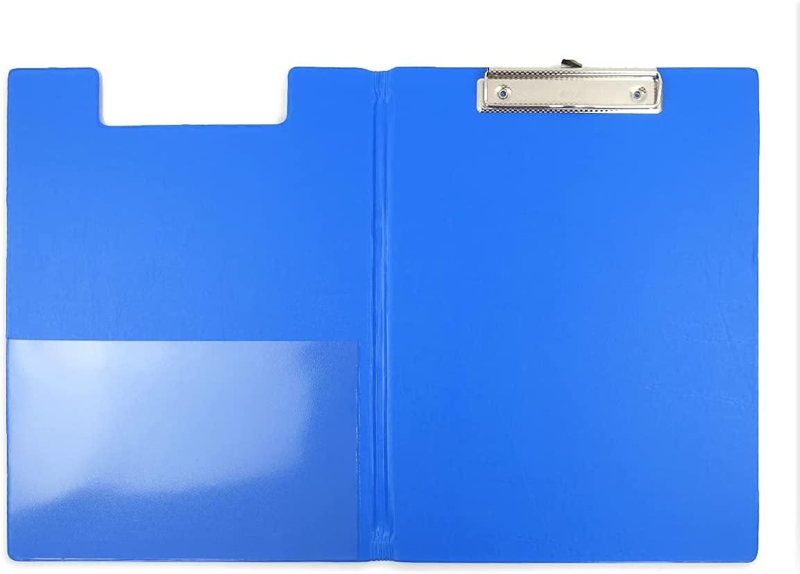 Bantex, Clipfolder A4, Spring Clip Mechanism , Clear Pocket for Storage, Retractable Hanging Hook, Durable PVC, Orange