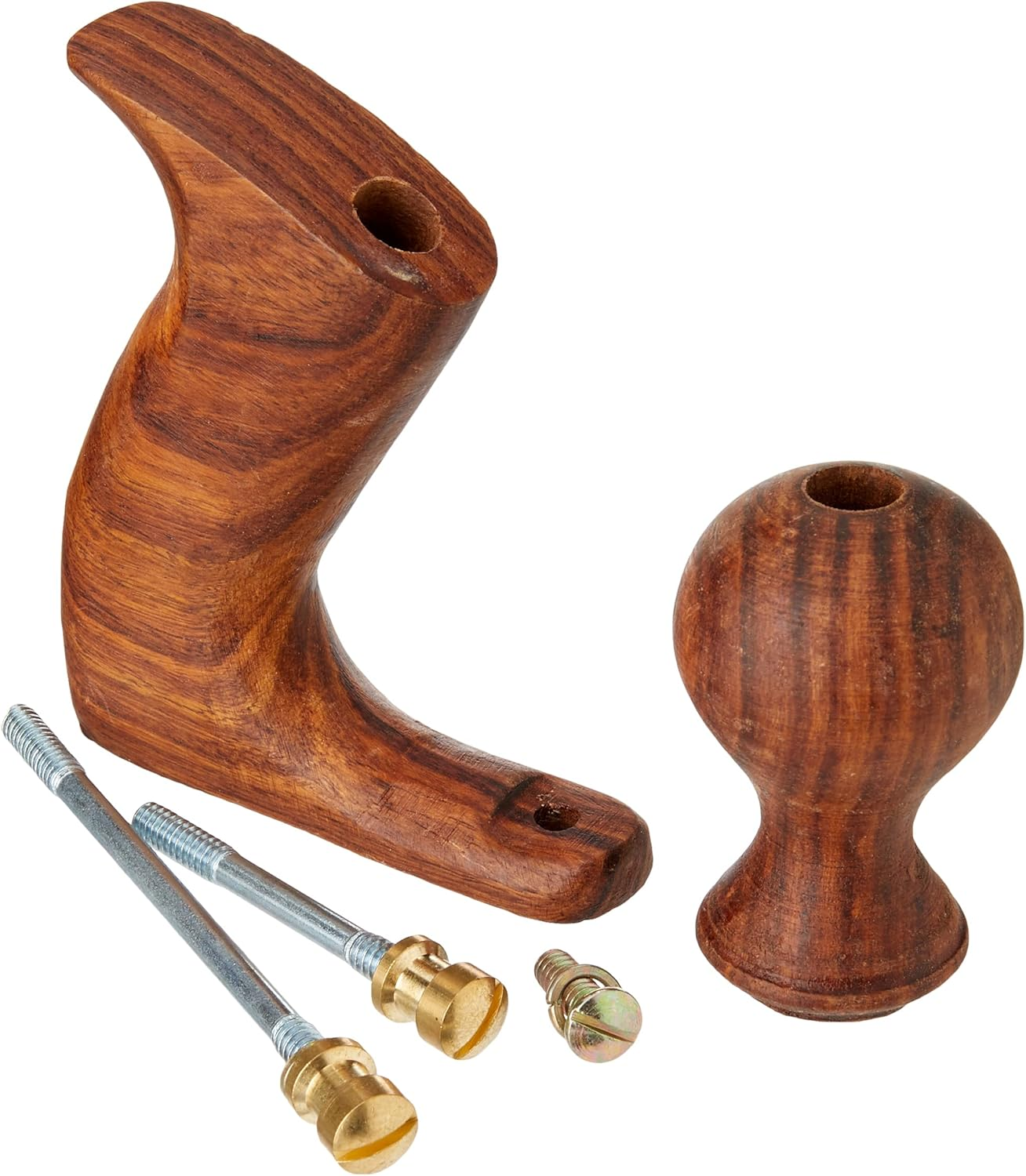 Faithfull FAIPLANE4HND No.4 Plane Front and Rear Handle and Screws, Brown image number 1