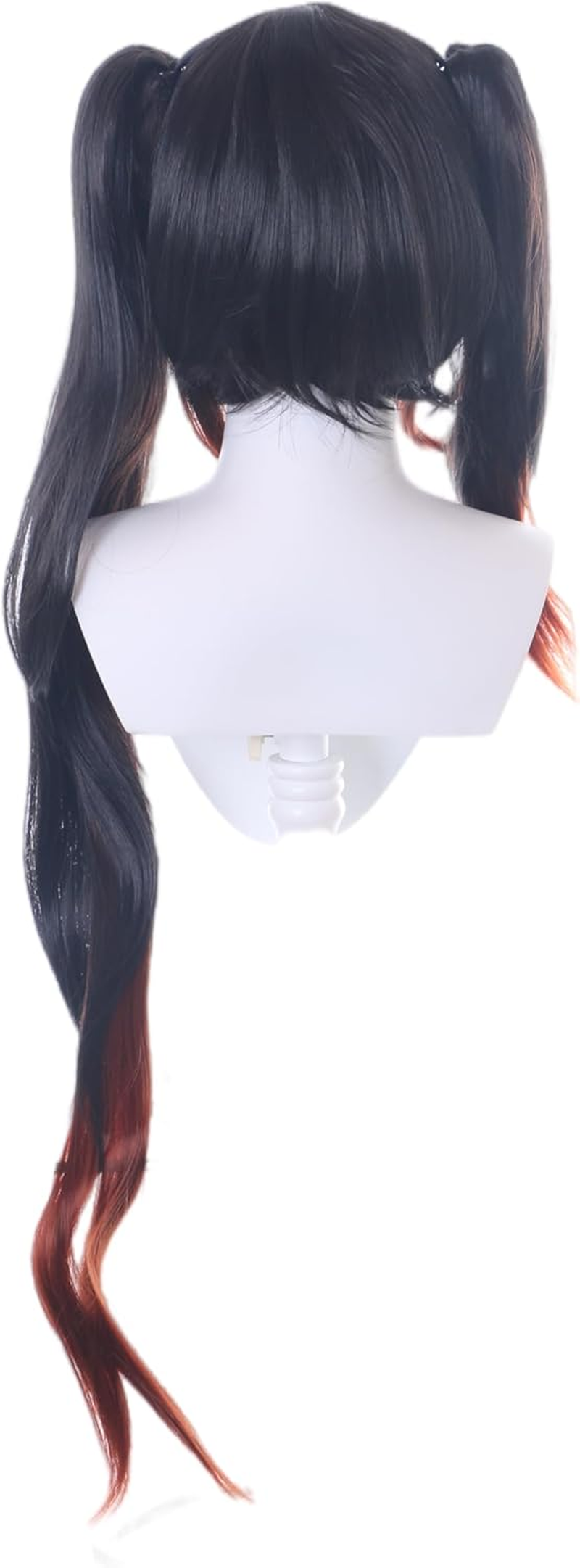 PL-147 Tokisaki Kurumi Date a Live Black Brown 120 Cm Twin Tail Clips Lolita Cosplay Wig Anime Manga image number 2