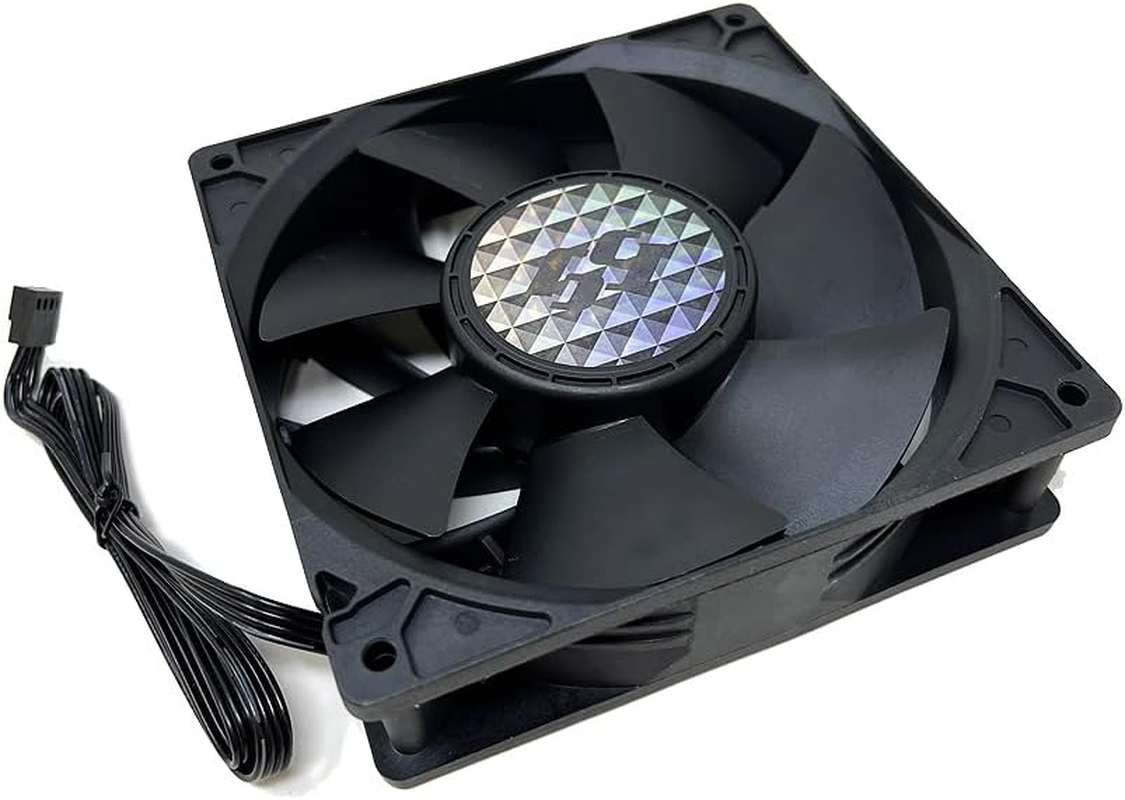 Bgears B-Blaster 140X38 (PWM Version) Extreme Cooling Gaming PC & Mining Machine Fan, Hi-Speed 5200RPM W/Airflow of 308 CFM, 2 Ball Bearing Designed for Extended Life & High Performance, 4 Wire Black image number 1