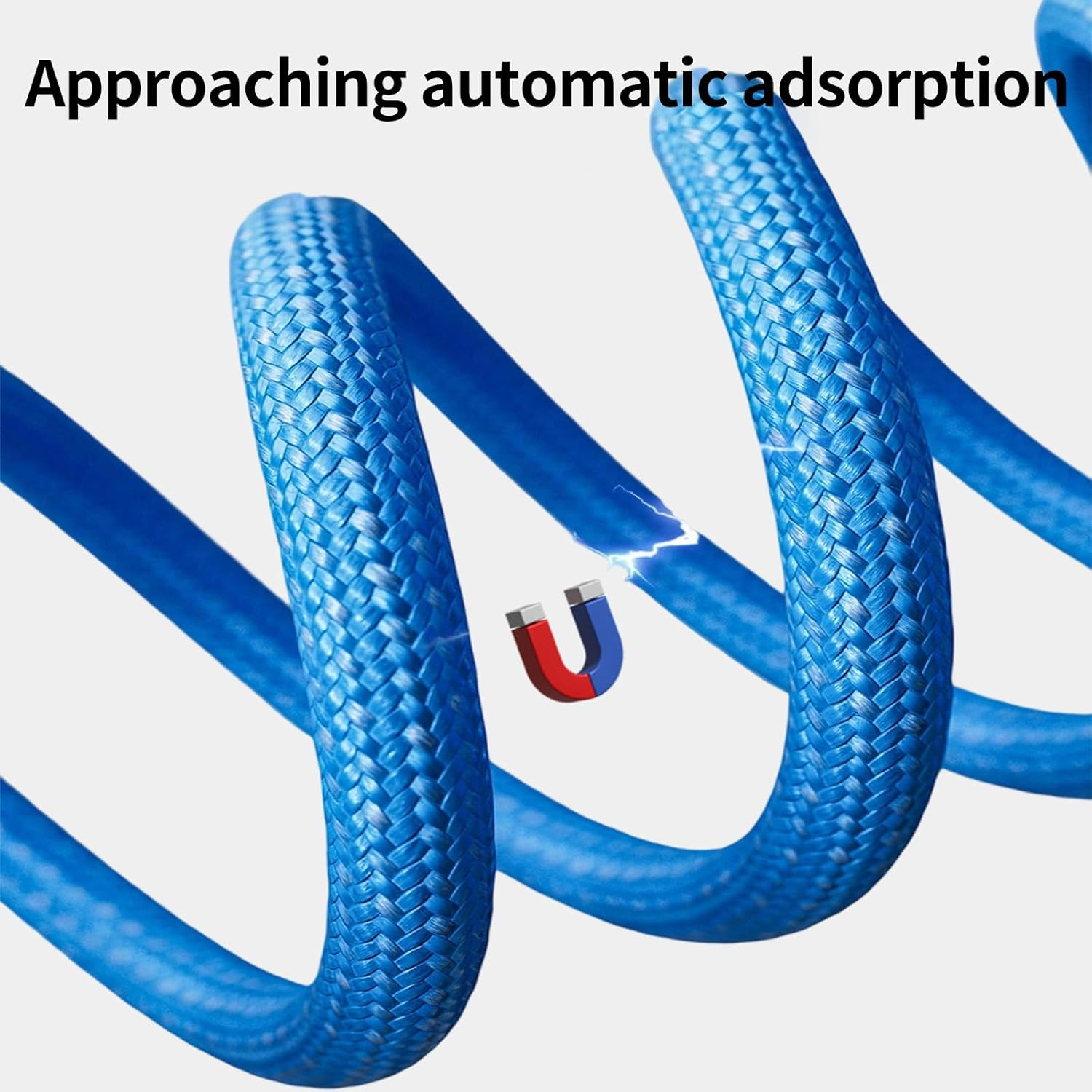 BELAROI PD240W/140W/100W Ultra-Fast Charging Cable, USB-C Magnetic Retractable, PD3.1 Compatible 480Mbps Data Transfer, Supports Tablet/Iphone15/Huawei/Xiaomi 1M Durable Quick Charger (Orange) - Pink image number 3