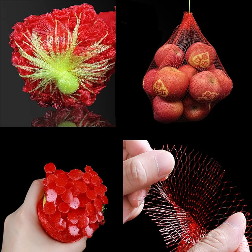 100 Pieces Melon Hammocks Melon Nets Bags, Reusable Cantaloupes Mesh Net Watermelon Nets with Drawstring for Growing Cantaloupe, Watermelon, Vegetables, Honeydew in Vertical Garden image number 1