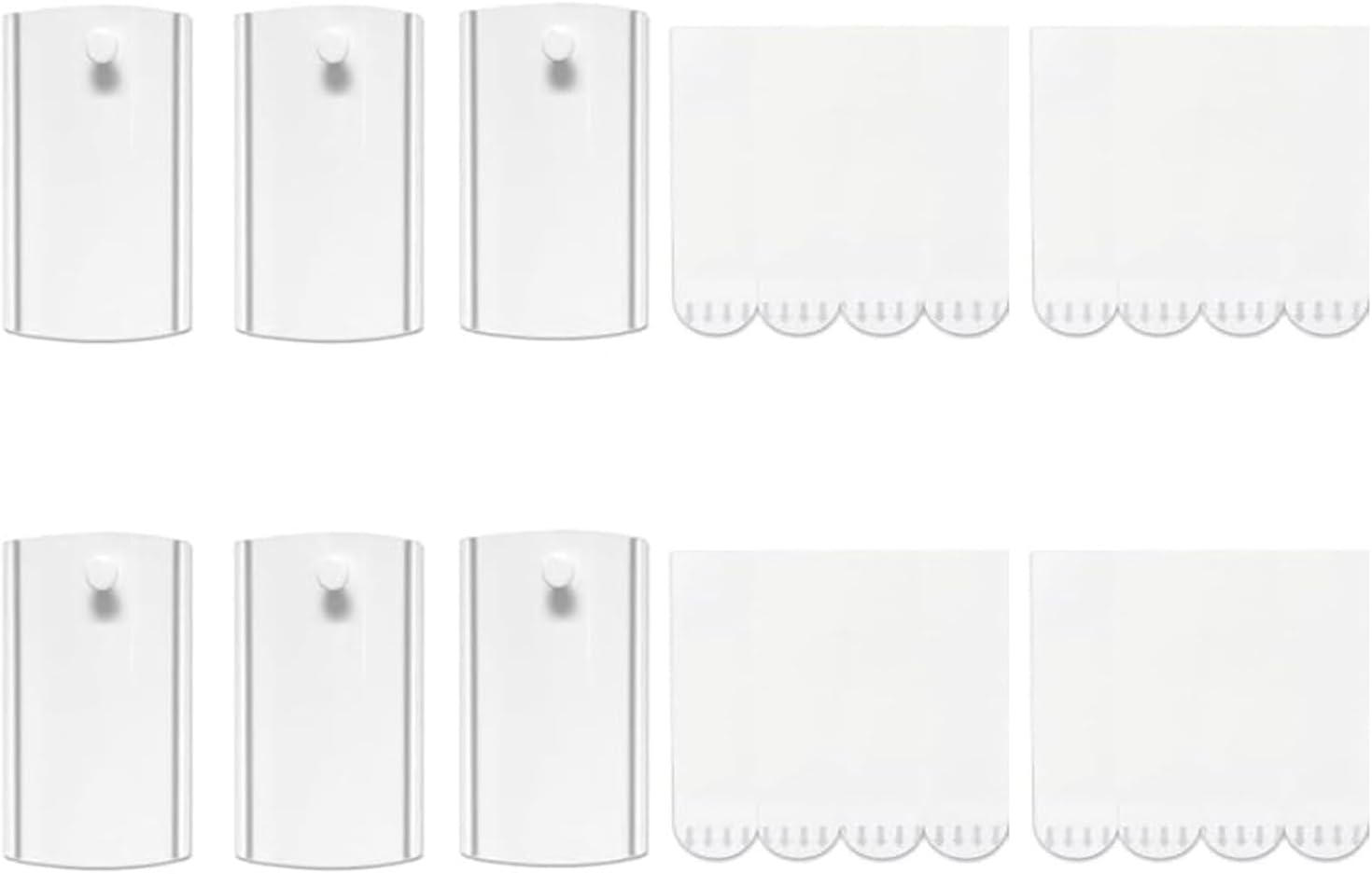 Roczential 6 Picture Large Hangers, 16 Large Removable Adhesive Strips, Universal Frame Hanger, Damage Free Picture Hanging Hooks Heavy Duty, No Nails Picture, for Bathroom Kitchen Home Door Closet image number 1