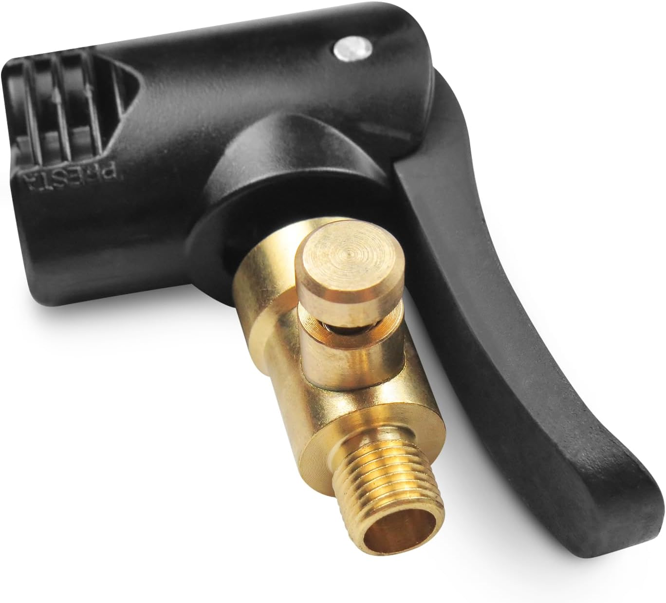 Schrader & Presta Car Valve Lever Connector; Valve Connector Car Air Pump Accessories; Brass Threaded Nozzle image number 5