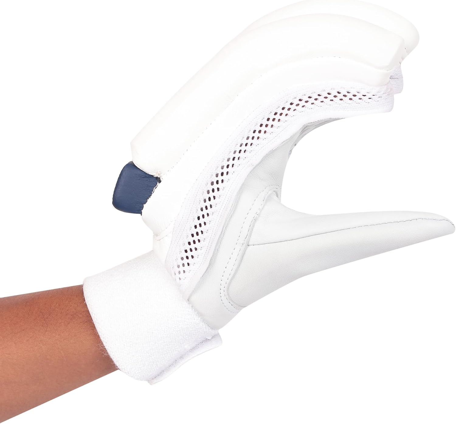 SKYHI Test Cricket Batting Gloves | Lighweight Leather Cricket Batting Gloves for Mens Right Hand and Left Hand Batsman