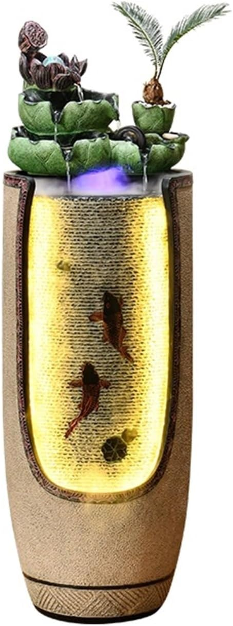 Outdoor Fountain Water Lotus Leaf Floor Decoration, Office Living Room Indoor Circulation Feature, Garden Landscape image number 2