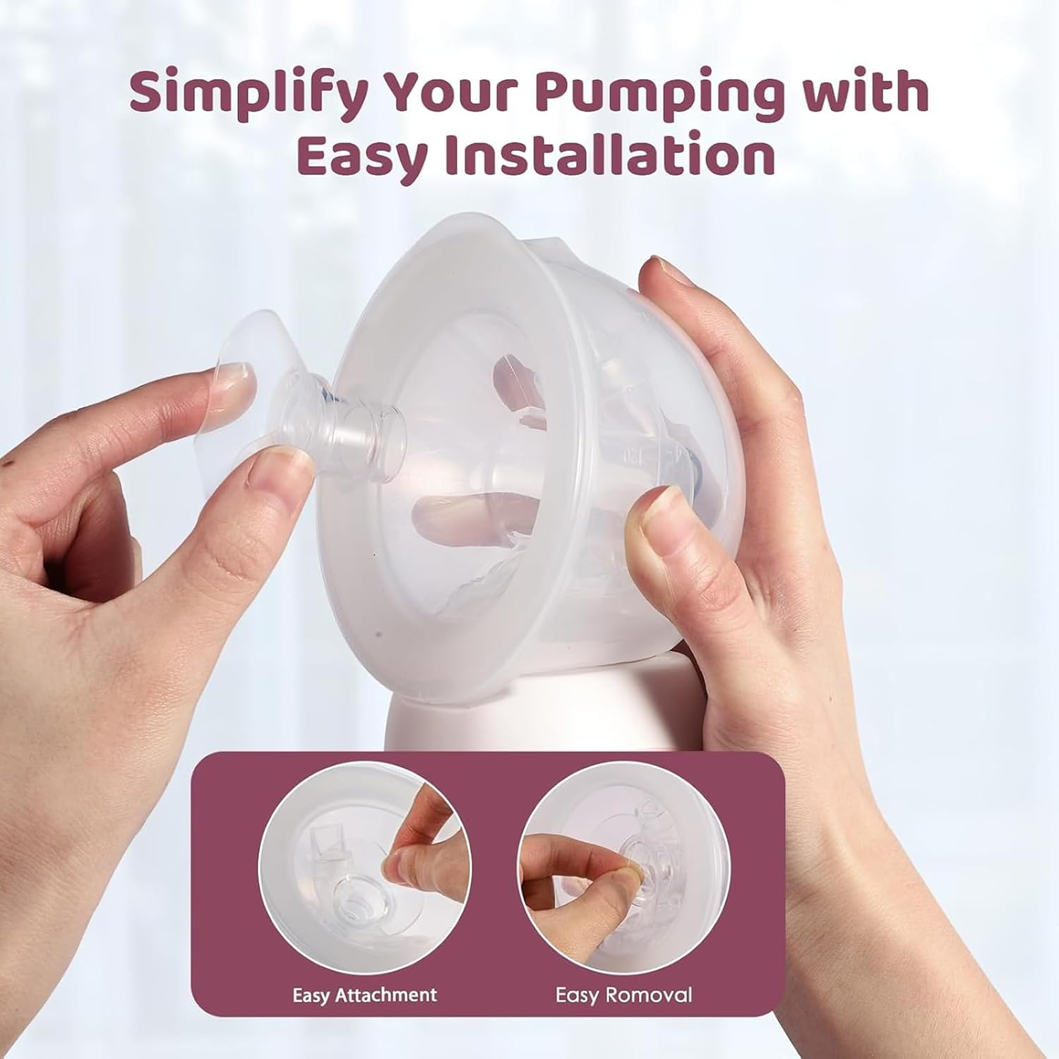 Weidllys Flange Sizing Kit with 10PCS Flange Inserts 13/15/17/19/21Mm and Nipple Measurement Tool for Flanges, Silicone Breast Pump Flange Insert Kit for 24Mm Most Pumps