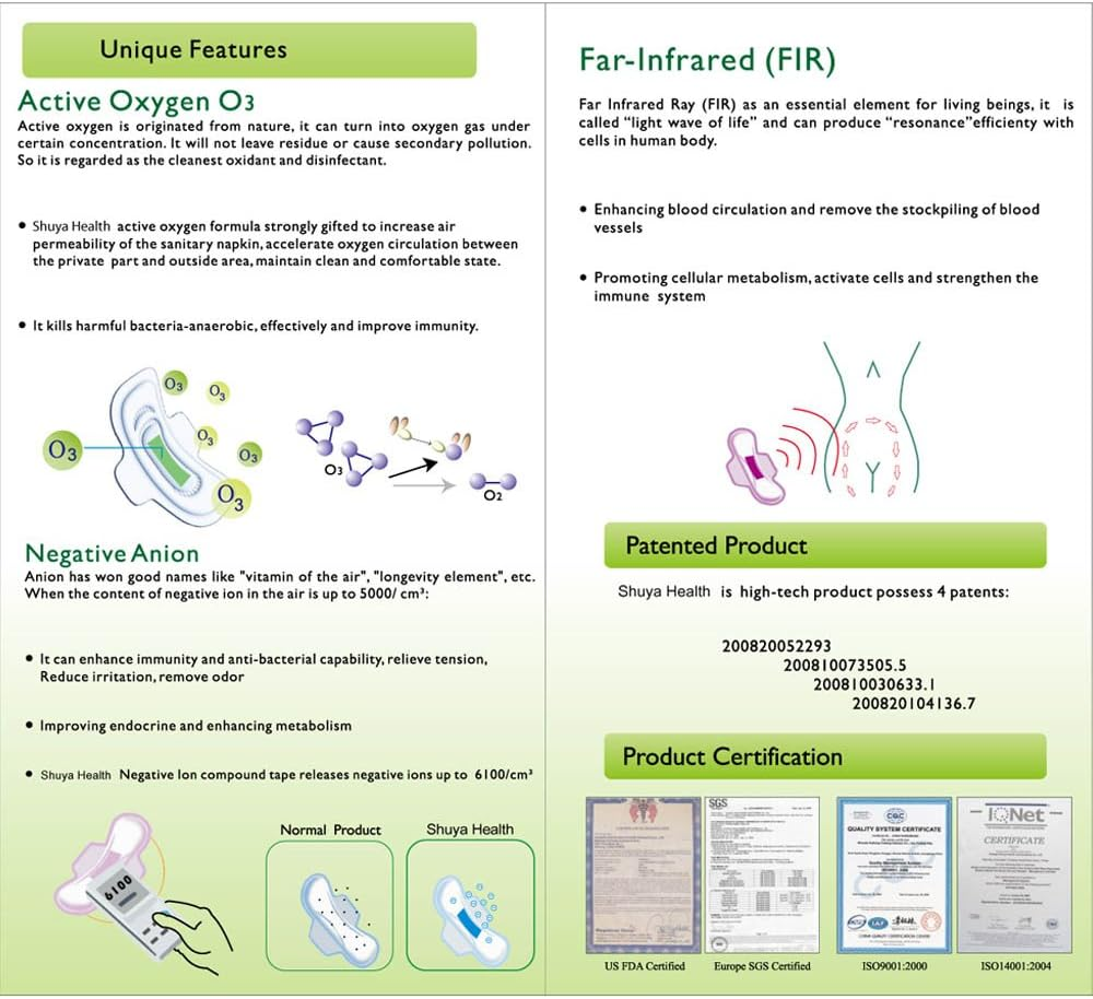 SHUYA Patented Anion Pantyliners Lightdays without Wings 155Mm, Mint Herbal Scented, 240Count(Pack of 8) image number 3