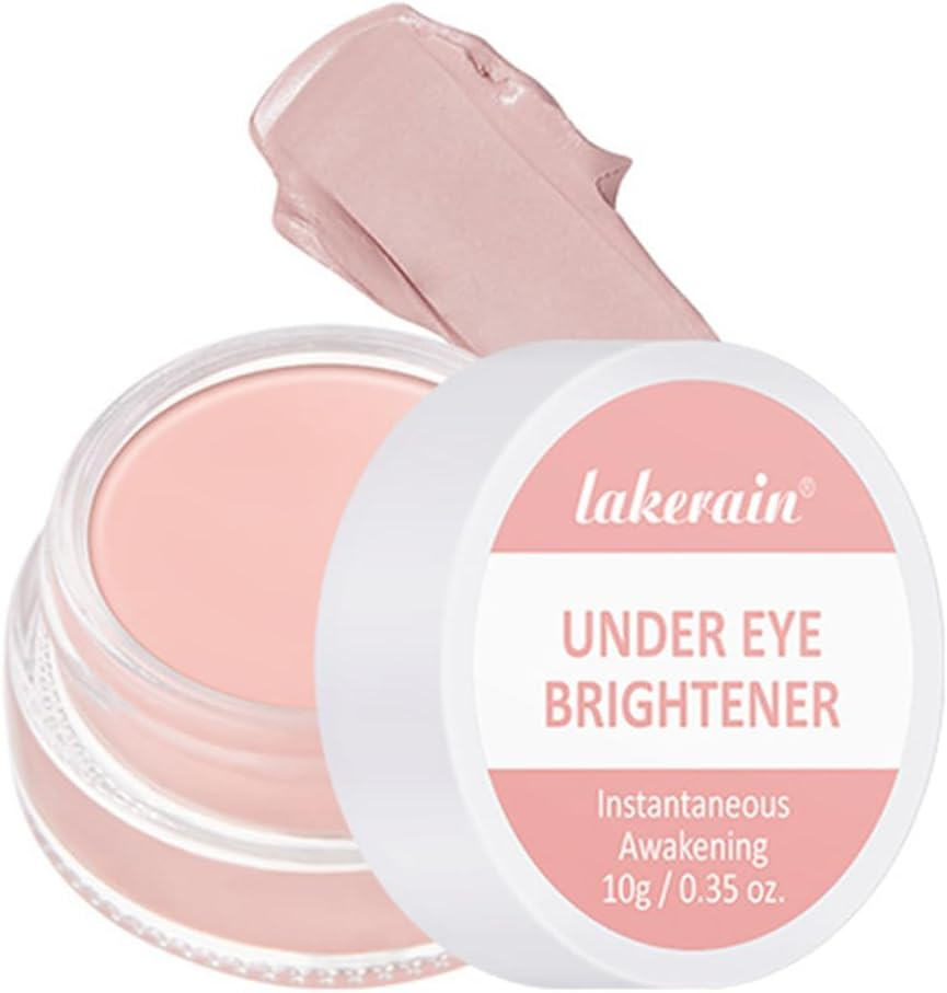 Full Coverage under Eye Brightening Cream for Dark Circles,Under Eye Cream Pot Concealer Full Coverage Pink Corrector Makeup, Nourishing Waterproof (Dark Mocha)
