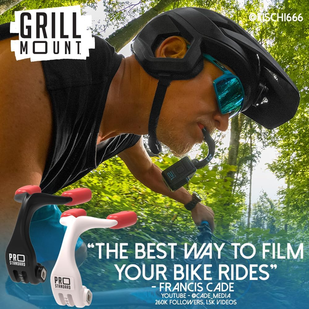 Pro Standard Grill Mount 2. 0 - the Best Mouth Mount Compatible with Gopro Cameras image number 1