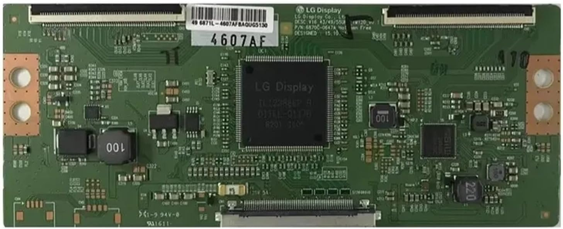 6870C-0647A V16 434955Uhd_Tm120_V0.1 TV Tcon Board 6870C0647A V16434955Uhdtm120V01 6870C 0647A Logic Board Good Test T Con Board