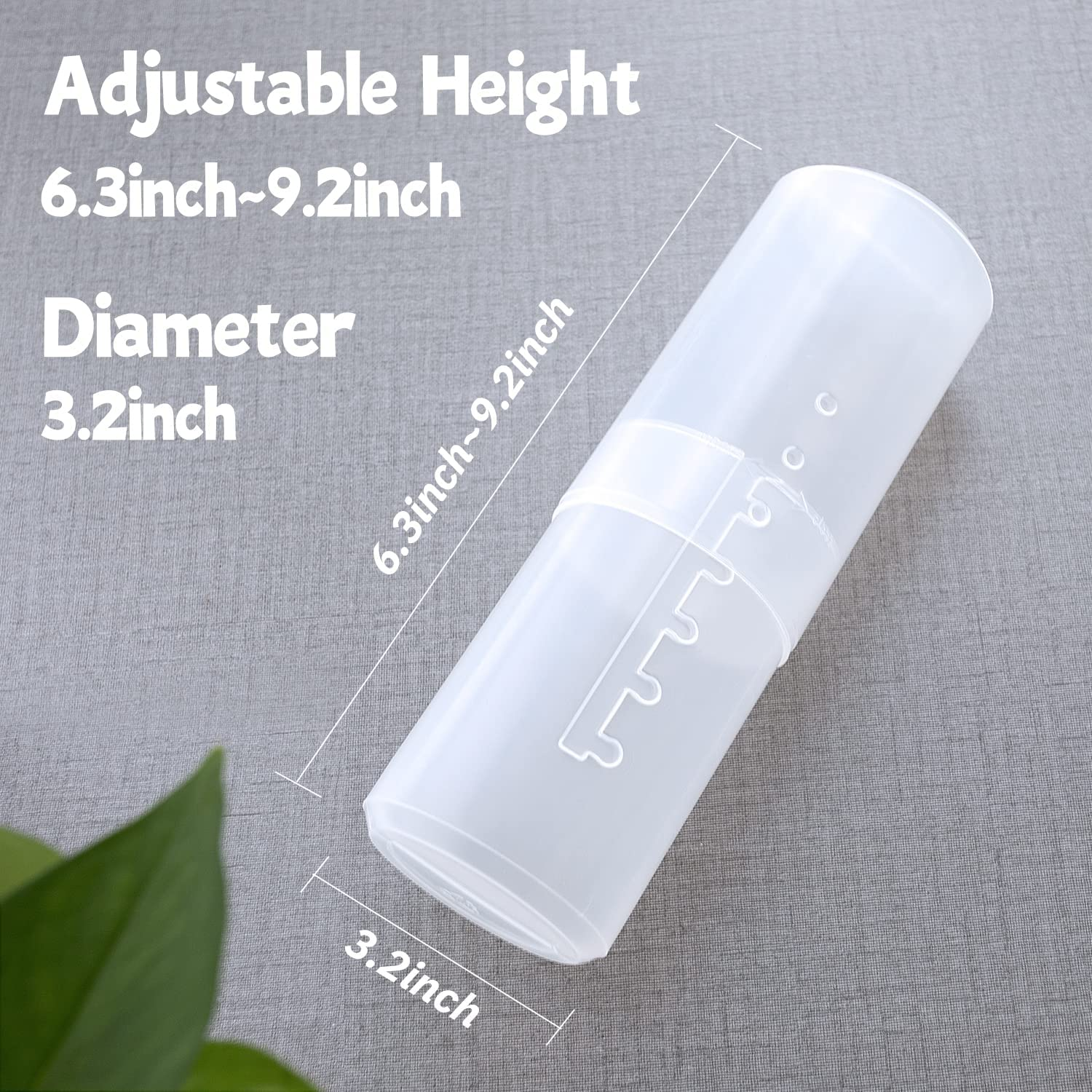 OCHEAL Retractable Makeup Brush Holders, Brushes Organizer Plastic Clear Travel Makeup Brush Case Brushes Container Cup Dustproof Storage for Women and Girls Makeup Artist - Transparent image number 4