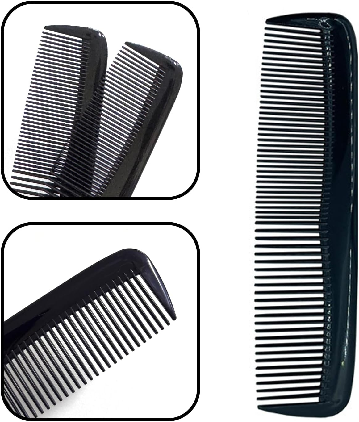 5 Pieces Plastic Comb, Dense Tooth Comb, Portable Comb, Hair Styling Tool, Hair Comb Tool