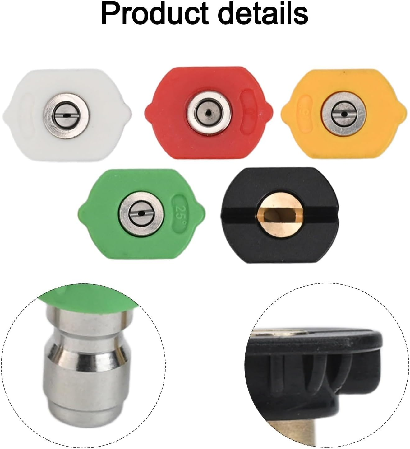 Cloudpower Pressure Washer Connect Adapter for Lavor for Parkside PHD, for VAX for Interskol Models, 1/4 Inch Quick Release Adapter with Nozzle Pressure Washer Foam Pot image number 3