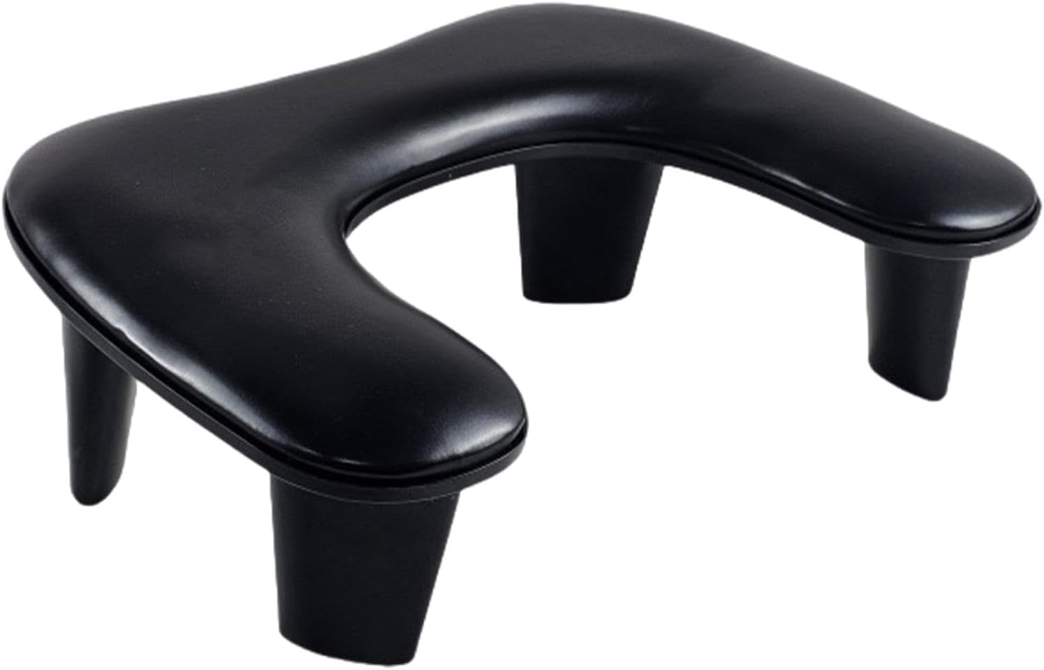 Eigell U Shape Arm Rest,Manicure Armrest,Professional Nail Art Accessories,Non Slip Manicure Hand Rest Pillow Cushion for Nail Art, Black