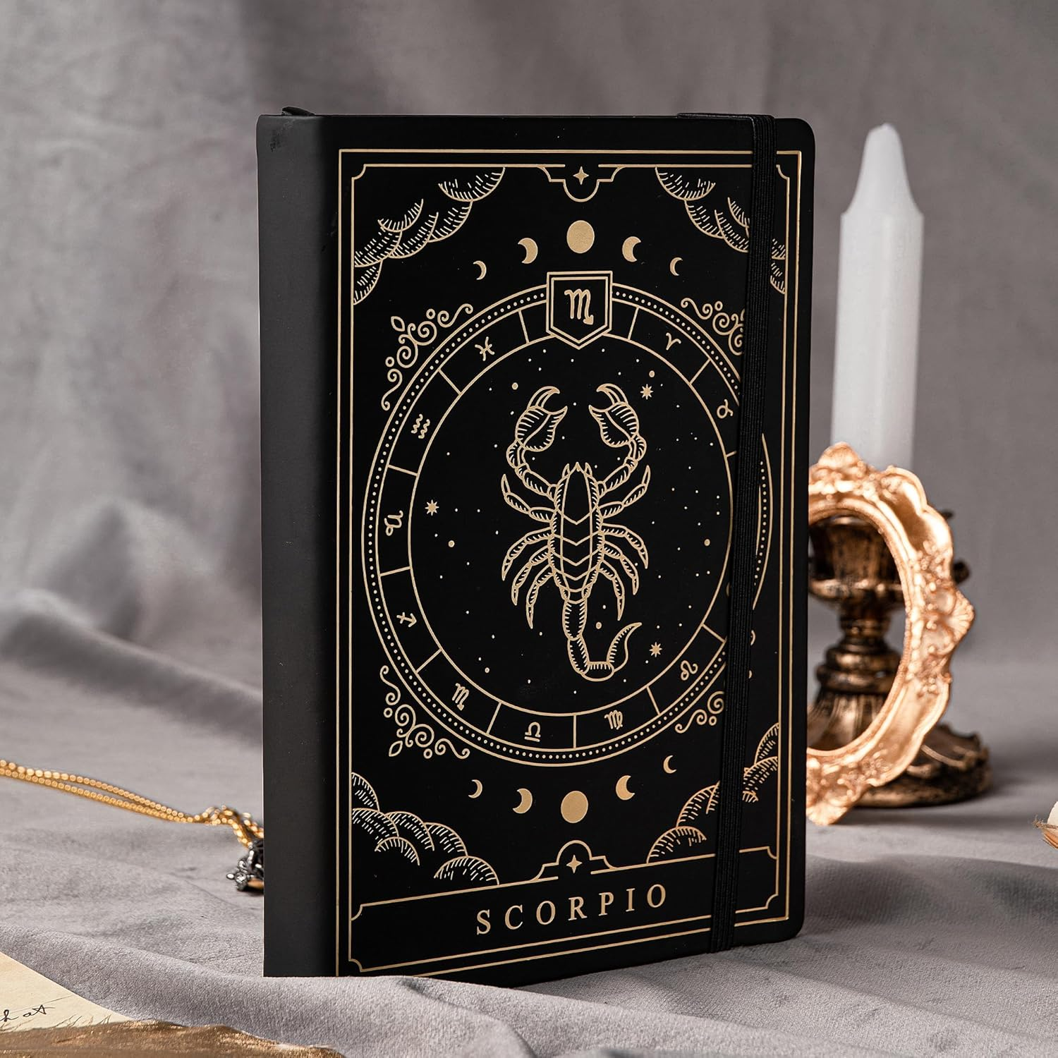 Constellations A5 Dotted Hardcover Journal Notebook, 100Gsm 400Pages Writing Paper, Bullet Organizers Notebook for Women, Men, Teens (Scorpio) image number 2